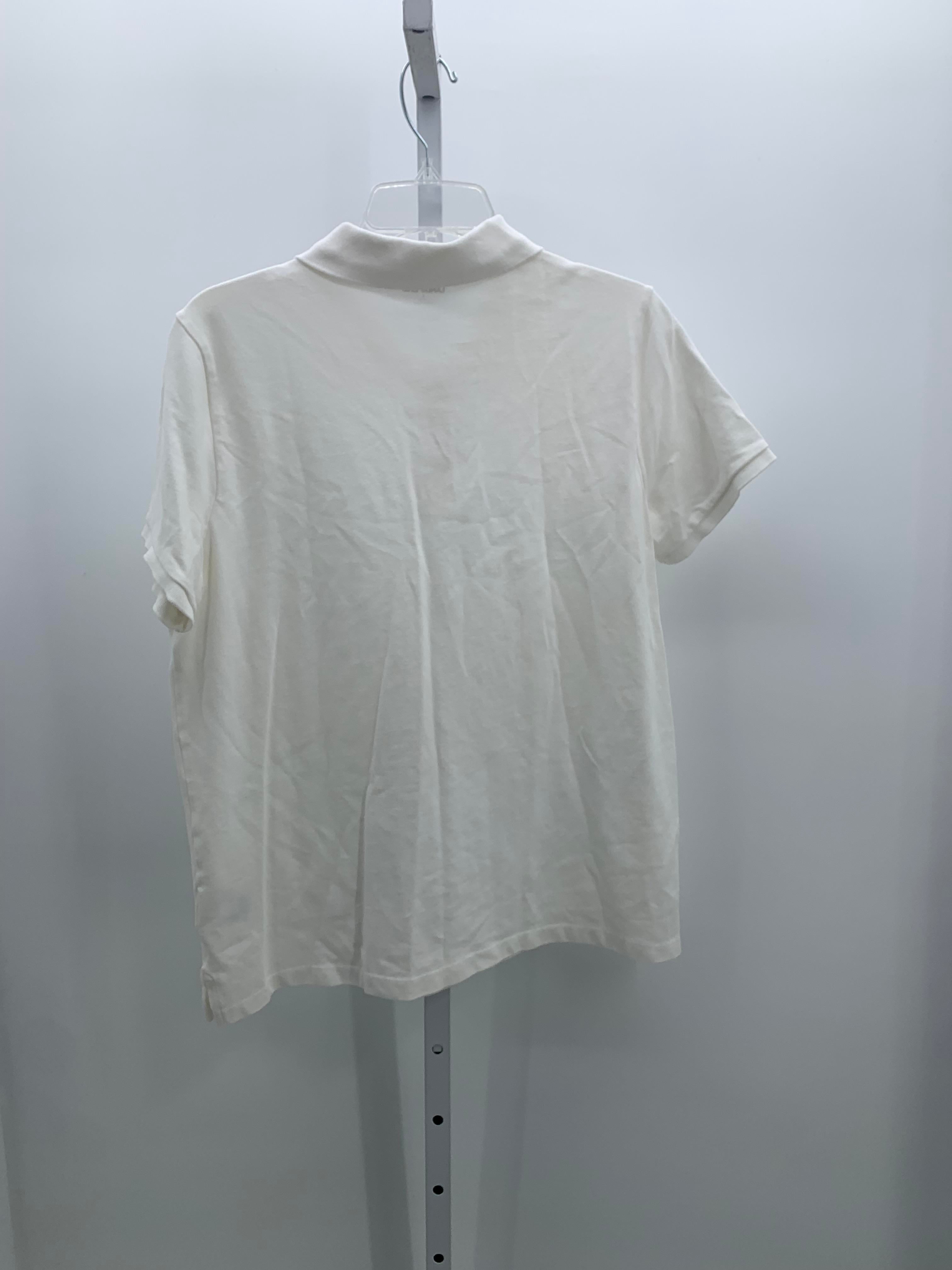 Lands End Size Large Misses Short Sleeve Shirt