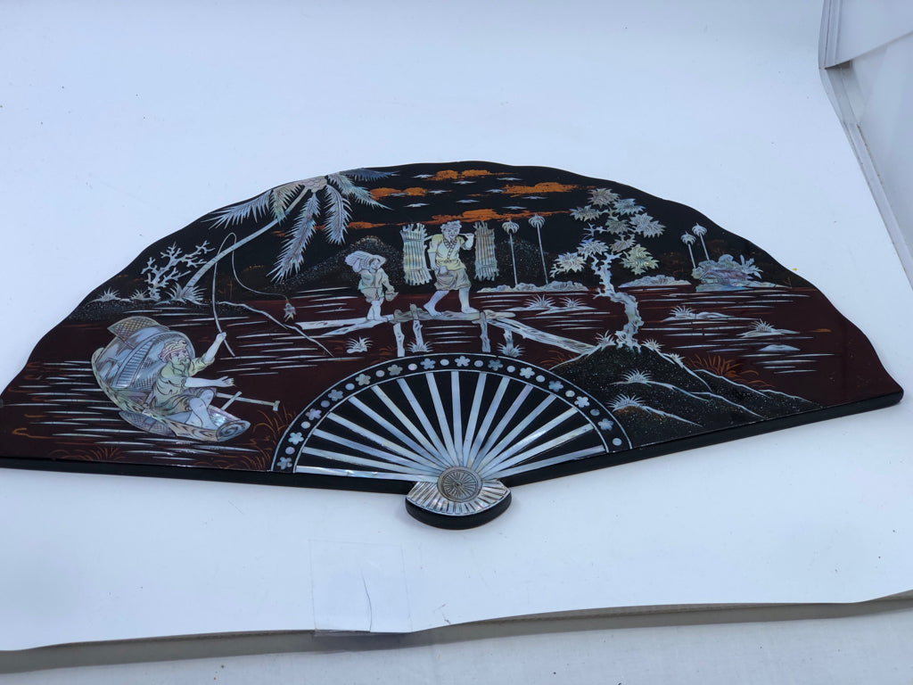 ASIAN FAN INLAY DESIGN.