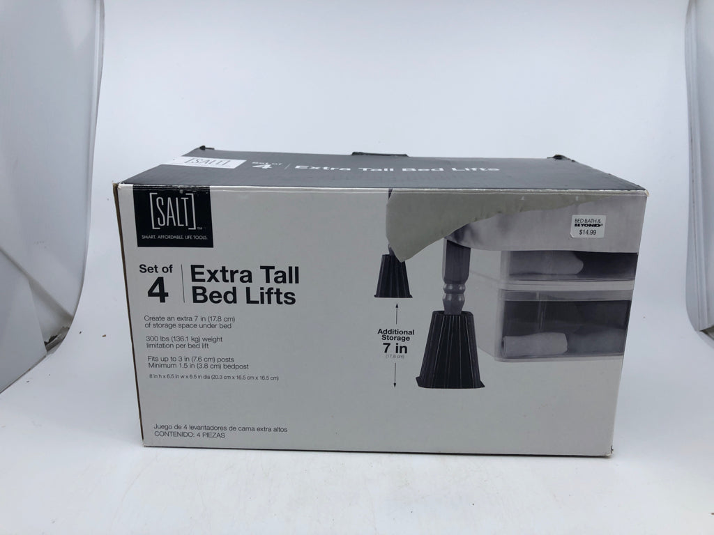 NIB 4 EXTRA TALL BED LIFTS.