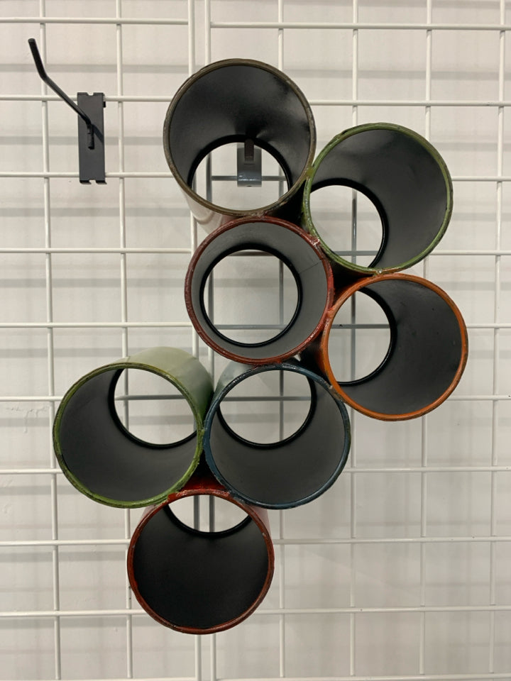 COLORFUL CYLINDER WALL HANGING.