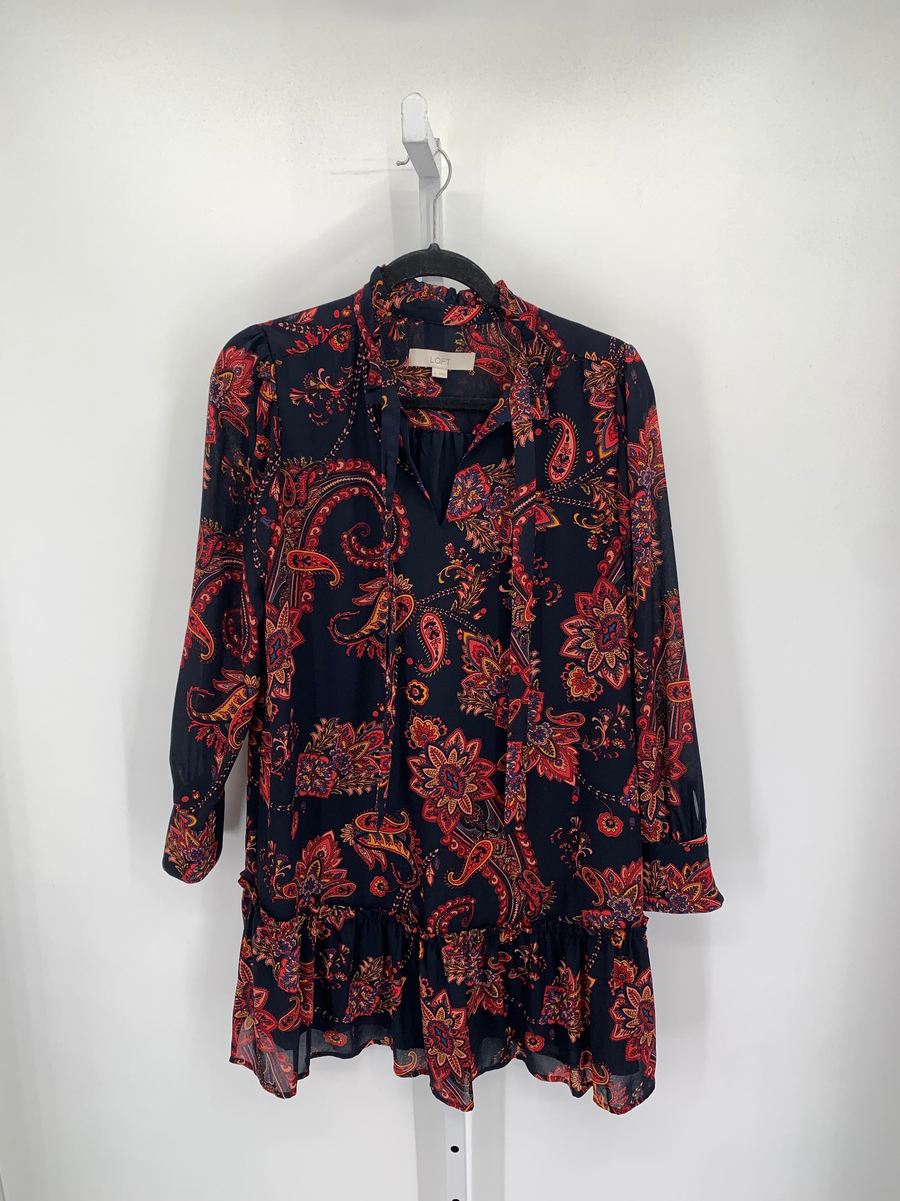 Loft Size Medium Misses Long Sleeve Dress