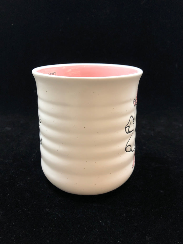 BOO YAH PINK GHOST MUG.