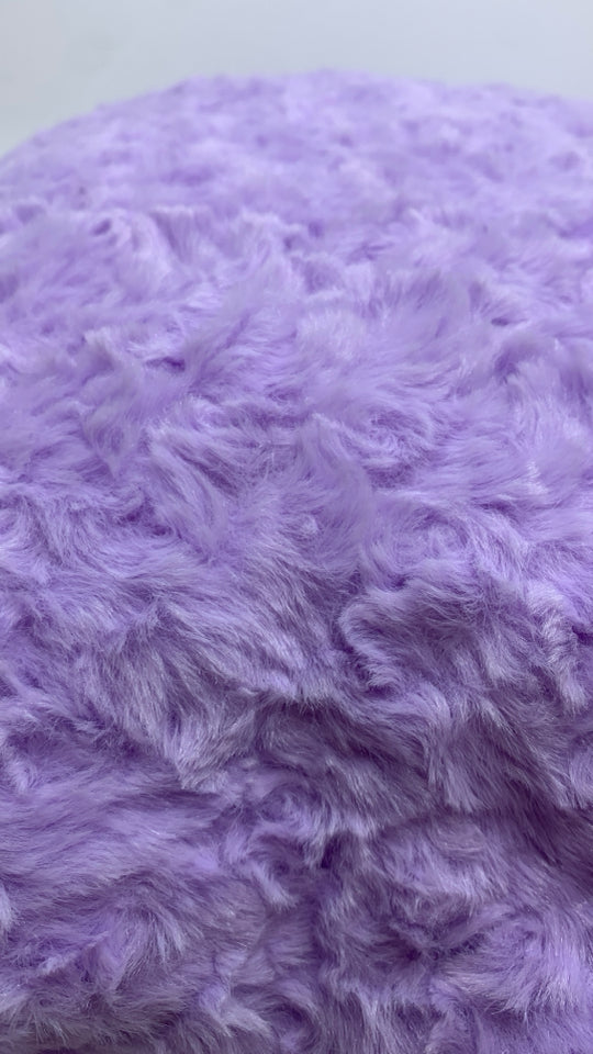 FLUFFY PURPLE STAR PILLOW.