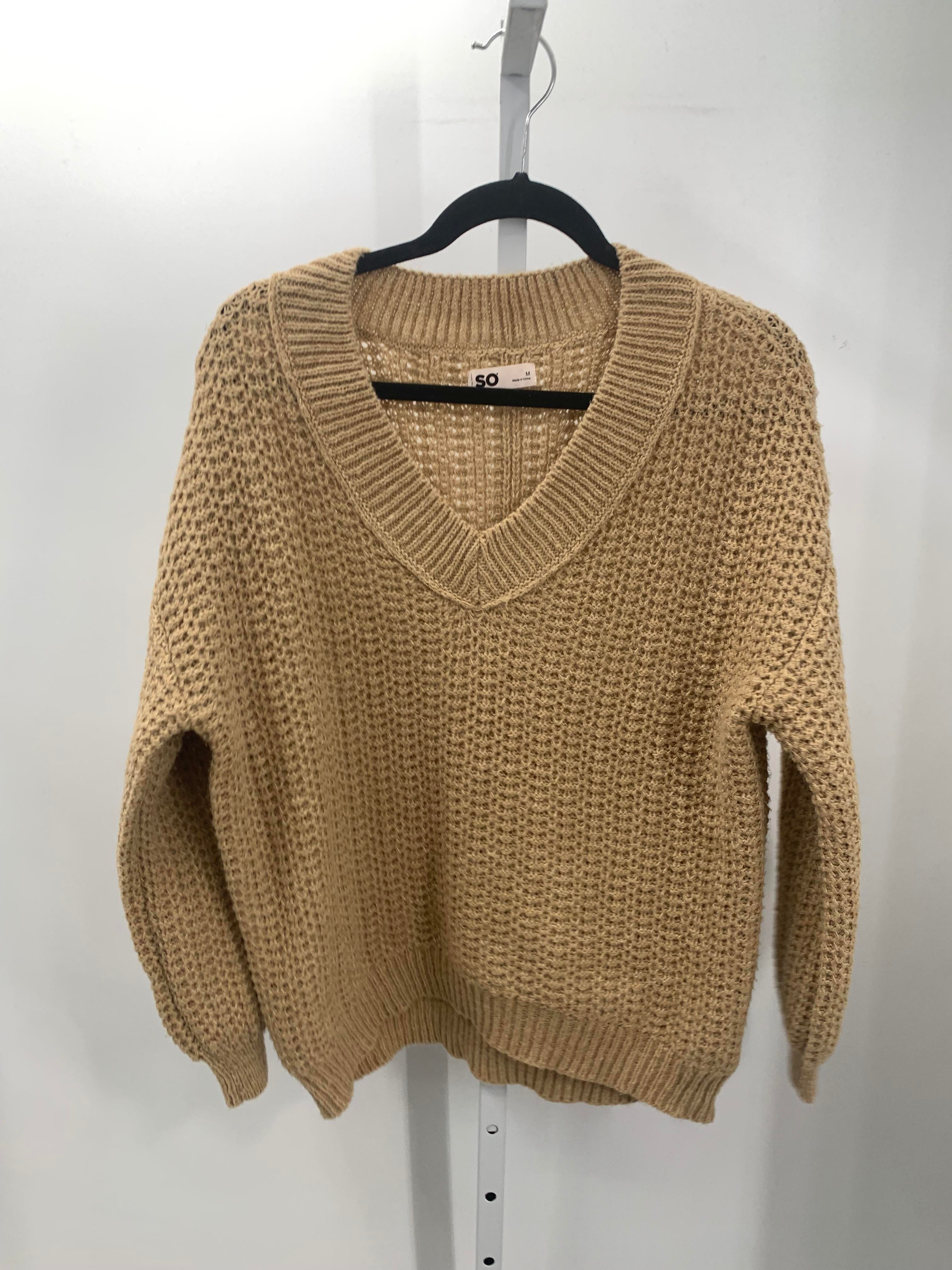 SO Size Medium Juniors Long Sleeve Sweater