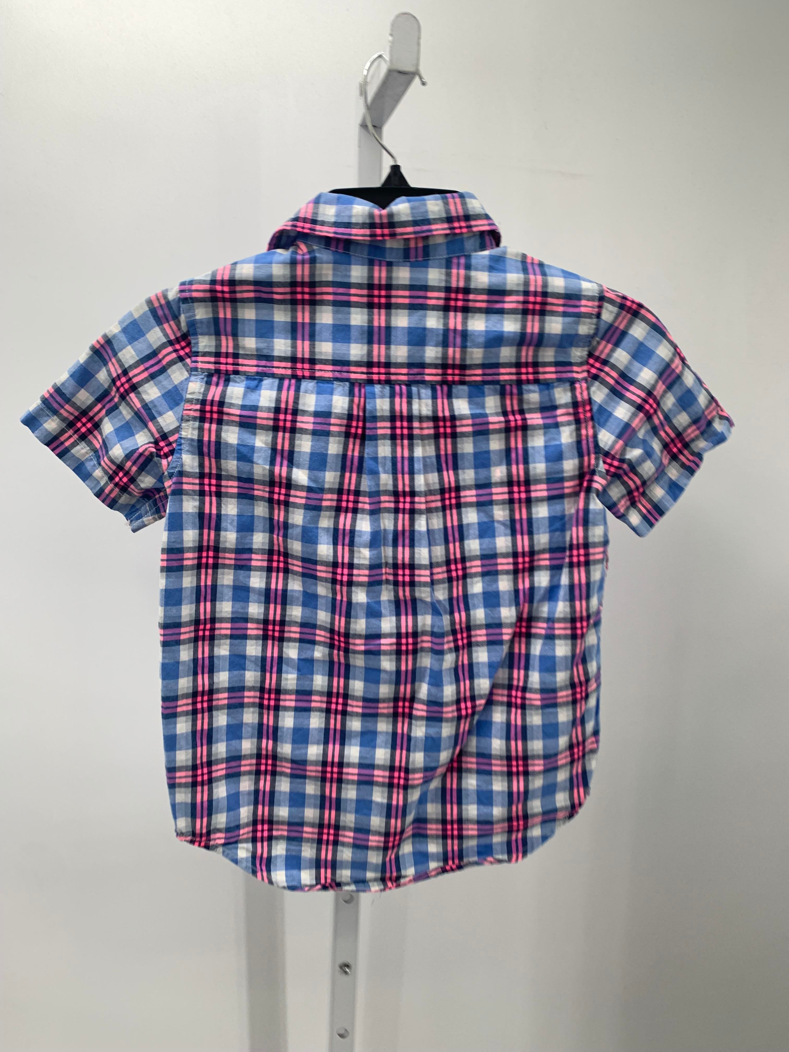 PINK PLAID BTN DOWN
