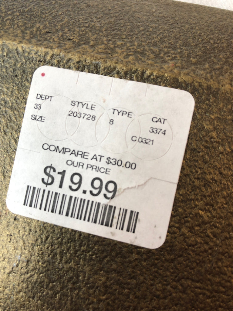 GOLD METAL TRAY DECOR.