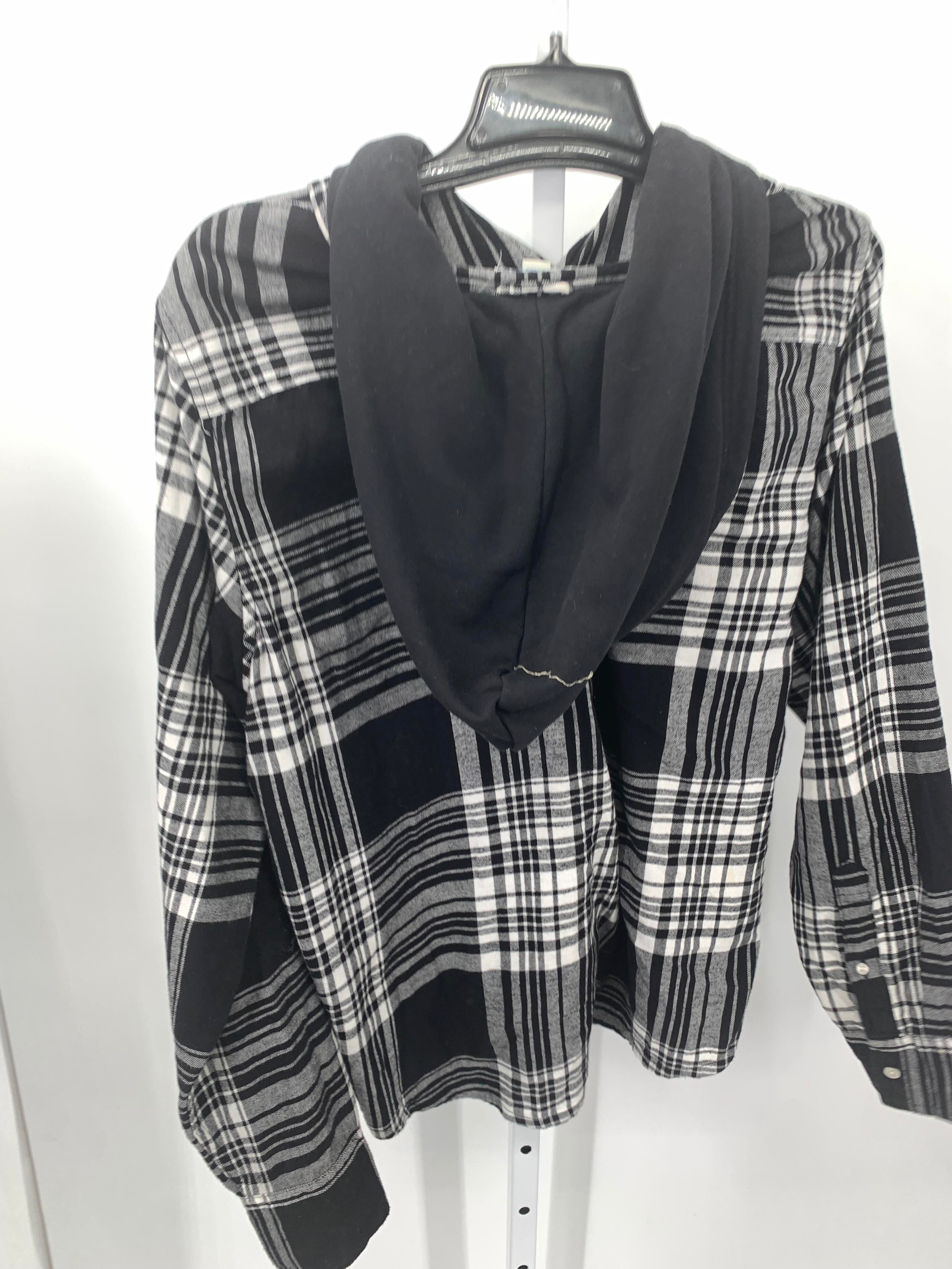 TALL PLAID HOODED BTN DOWN