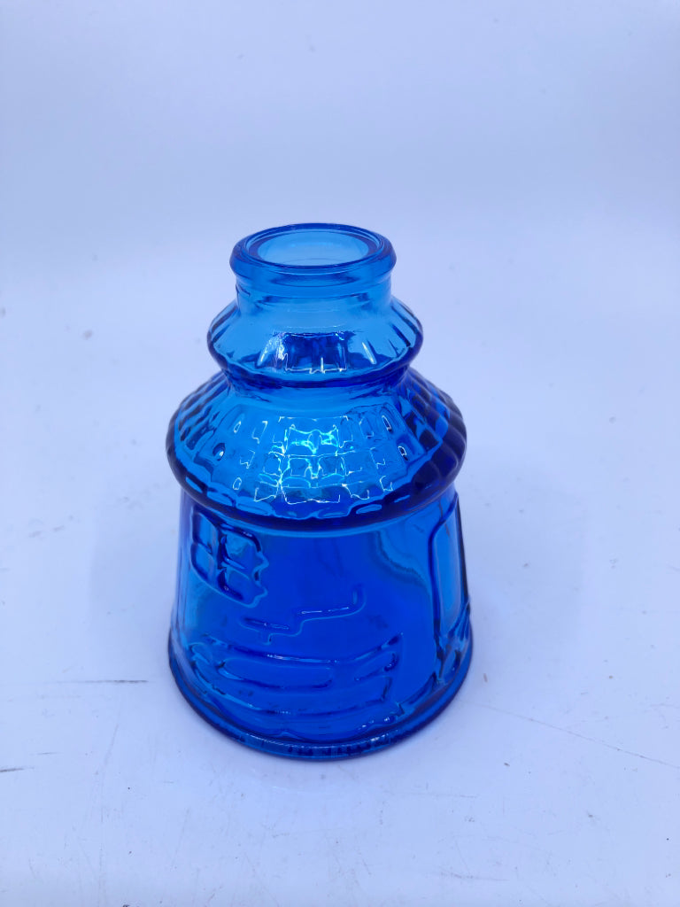 VTG CAPE MAY BITTERS BLUE BOTTLE.