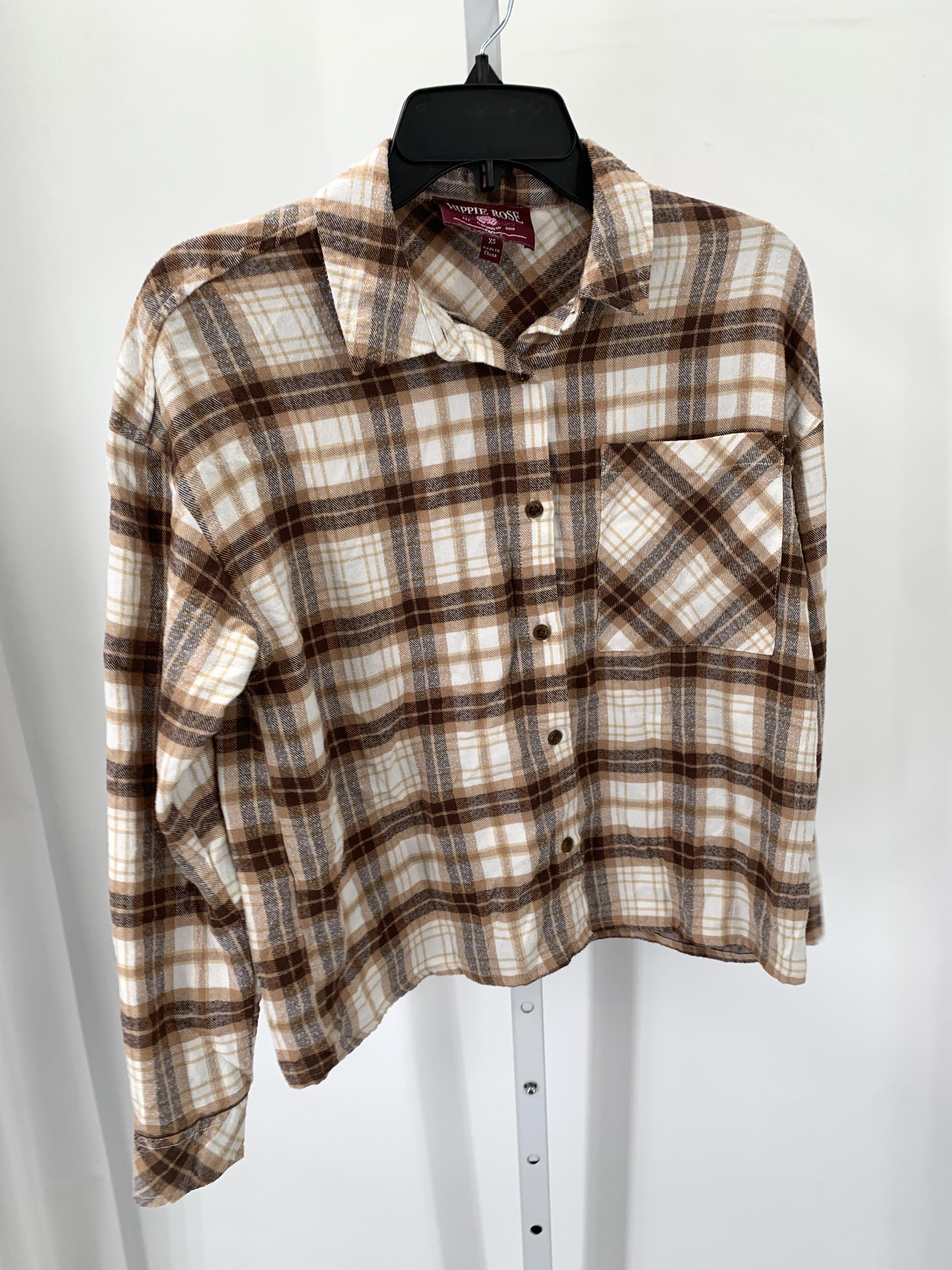 Hippie Rose Size X Small Juniors Long Sleeve Shirt