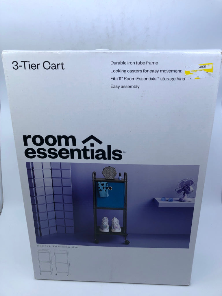NEW 3 TIER STORAGE CART- IN BOX