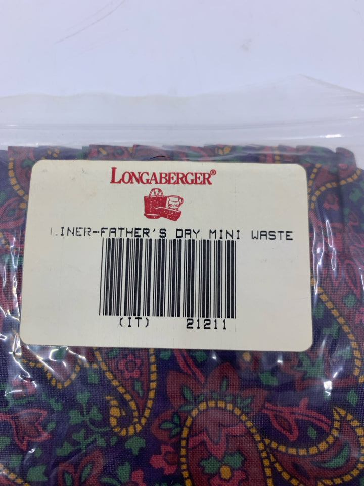 NEW MINI WASTE BASKET LINER FATHER'S DAY.