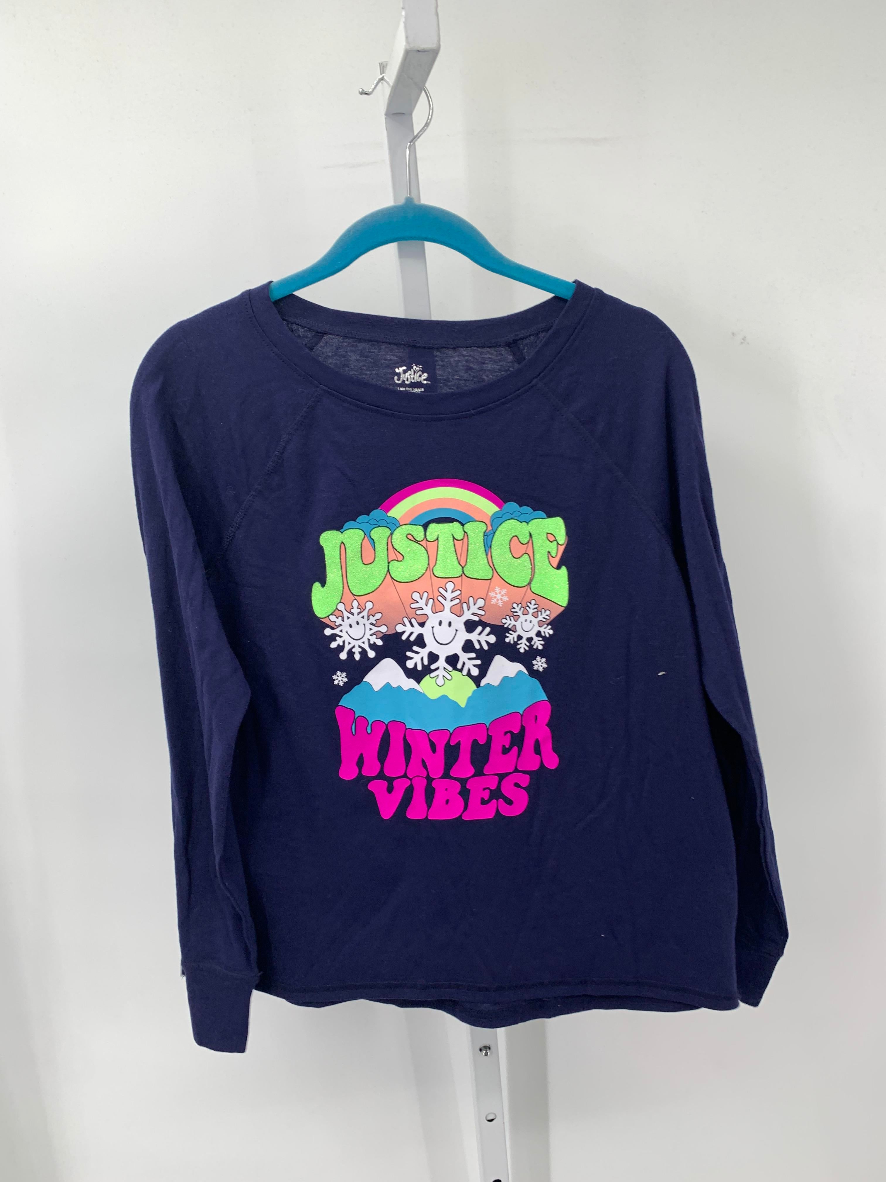 Justice Size 12-14 Girls Long Sleeve Shirt