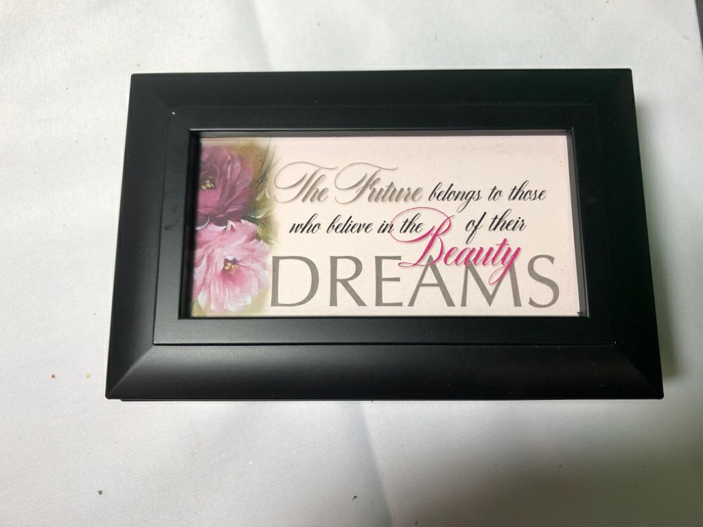 THE FUTURE BELONGS- MUSIC/JEWELRY BOX.