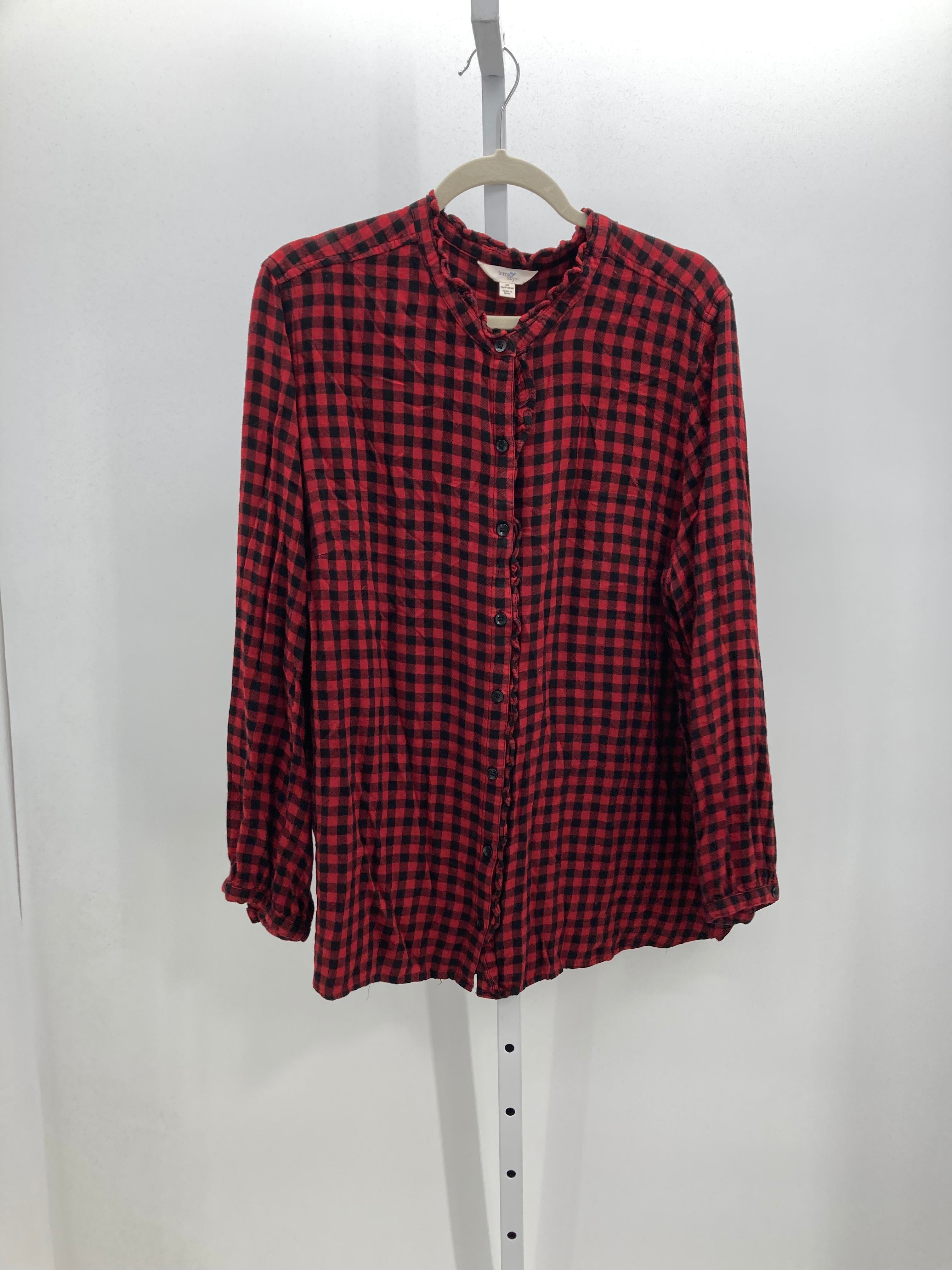 Terra & Sky Size 3X Womens Long Sleeve Shirt