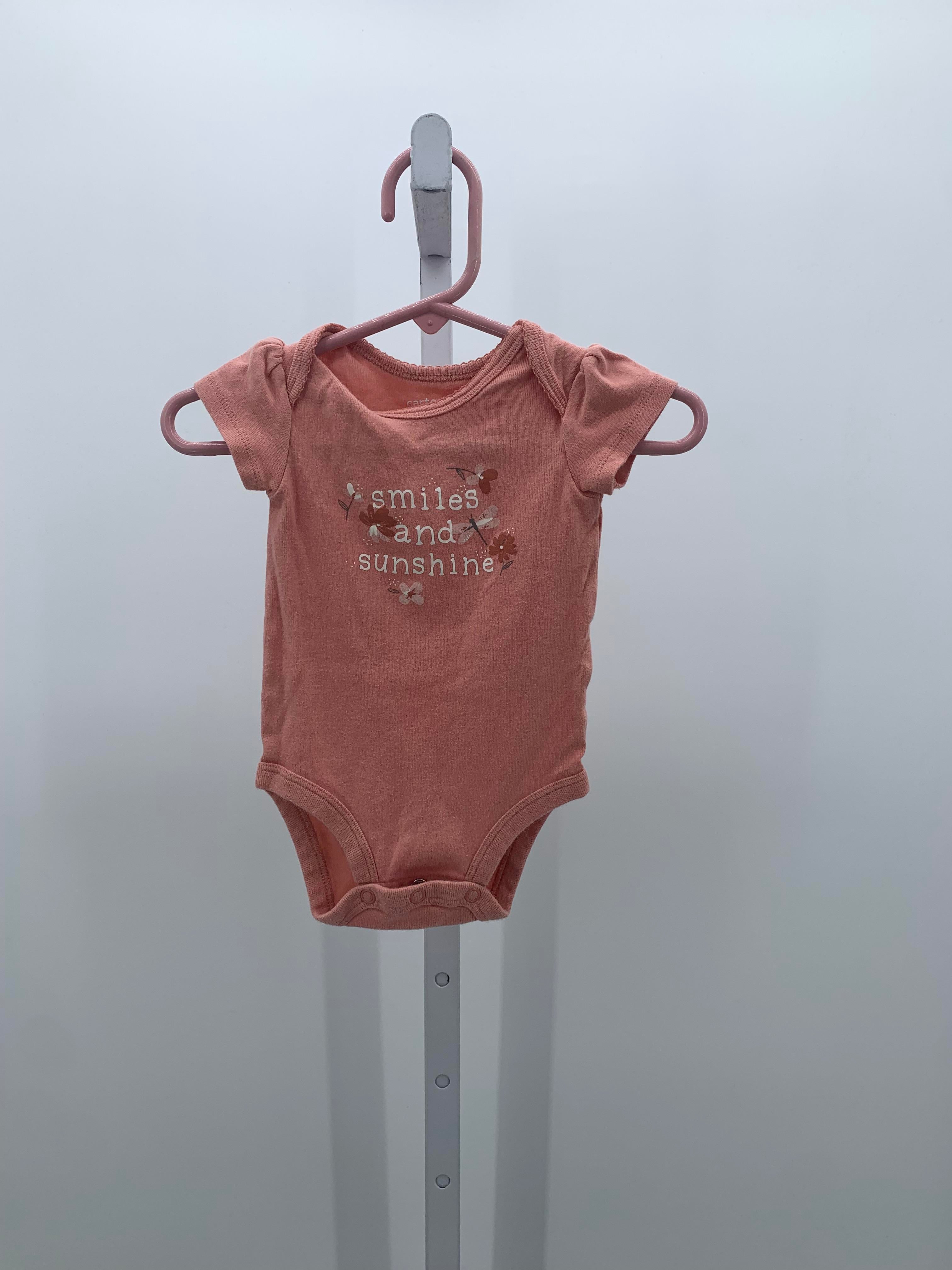 Carters Size 3 Months Girls Short Sleeve Shirt