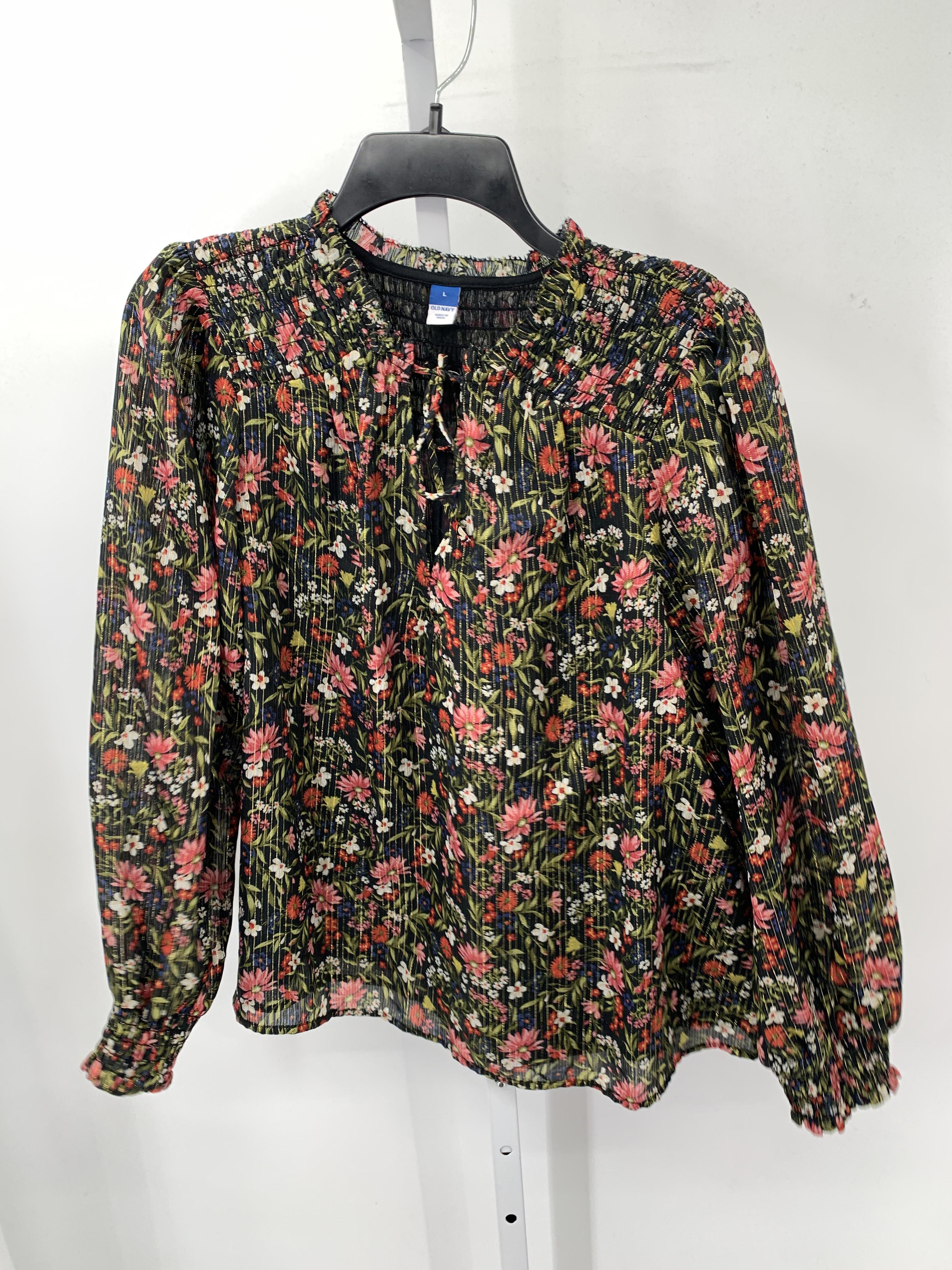 Old Navy Size Large Misses Long Sleeve Shirt