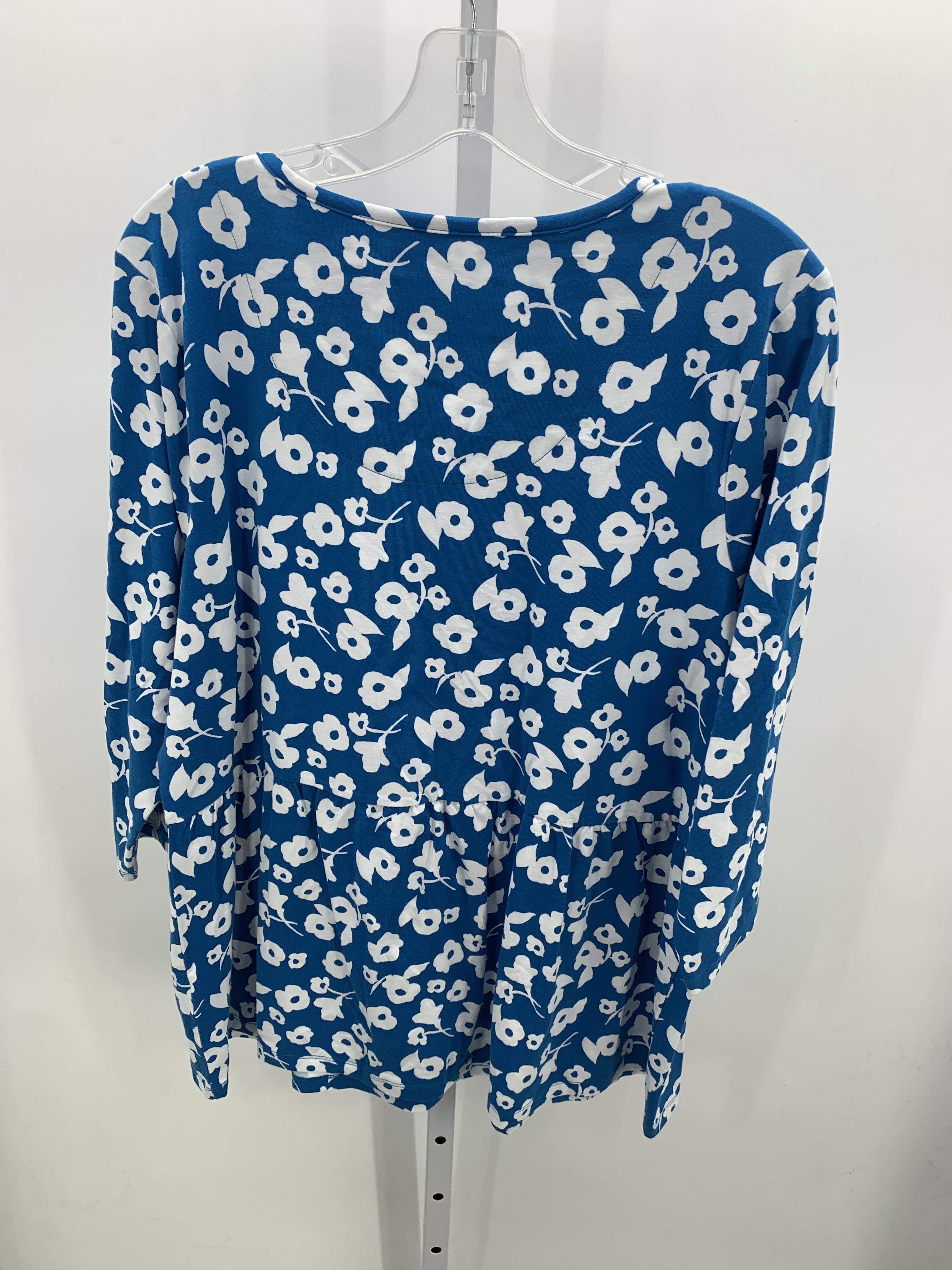 d & co. Size Large Misses 3/4 Sleeve Shirt