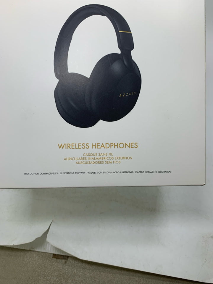NIB AZZARO WIRELESS HEADPHONES.
