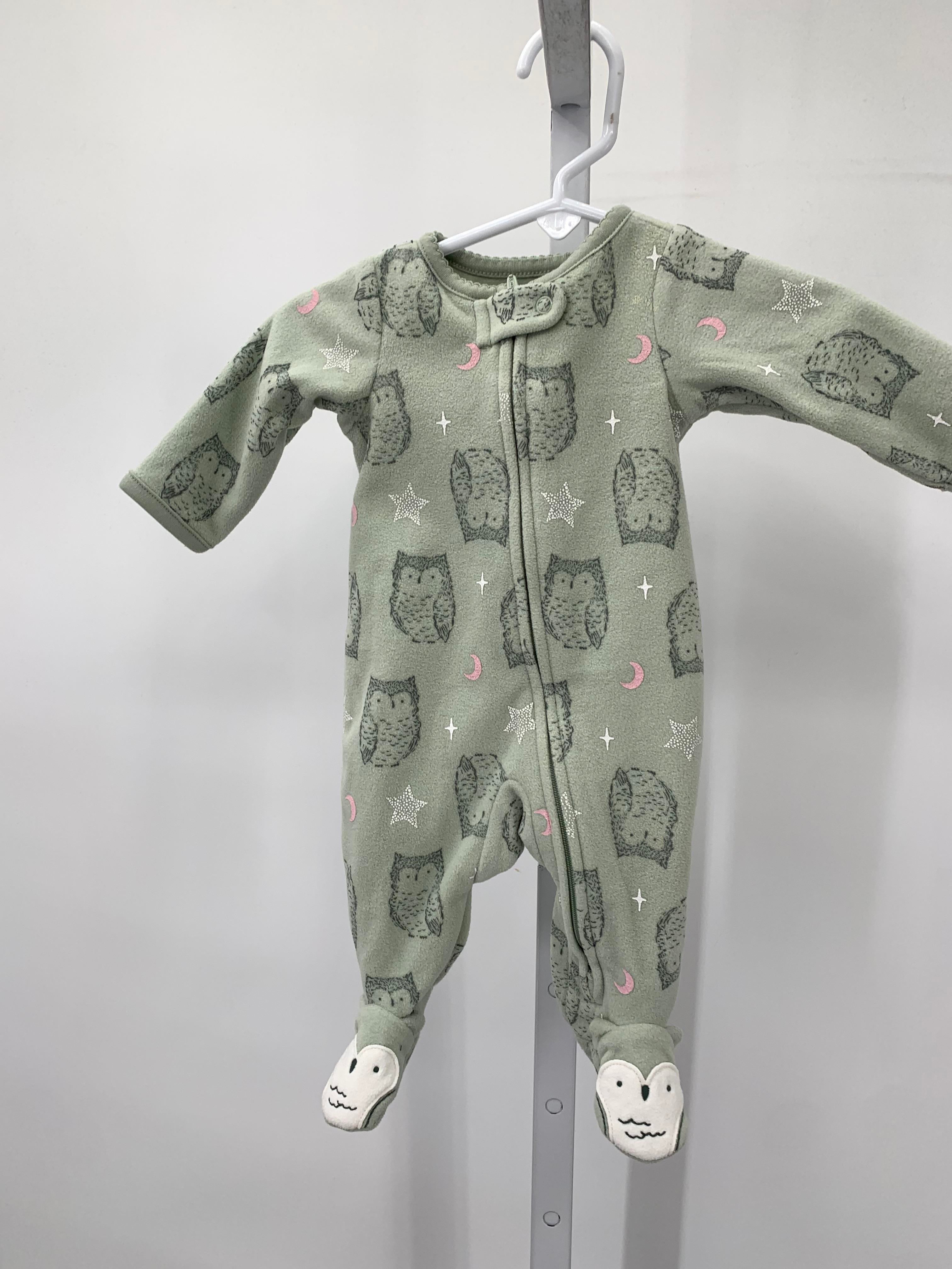Carters Size Newborn Girls Long Slv. Romper