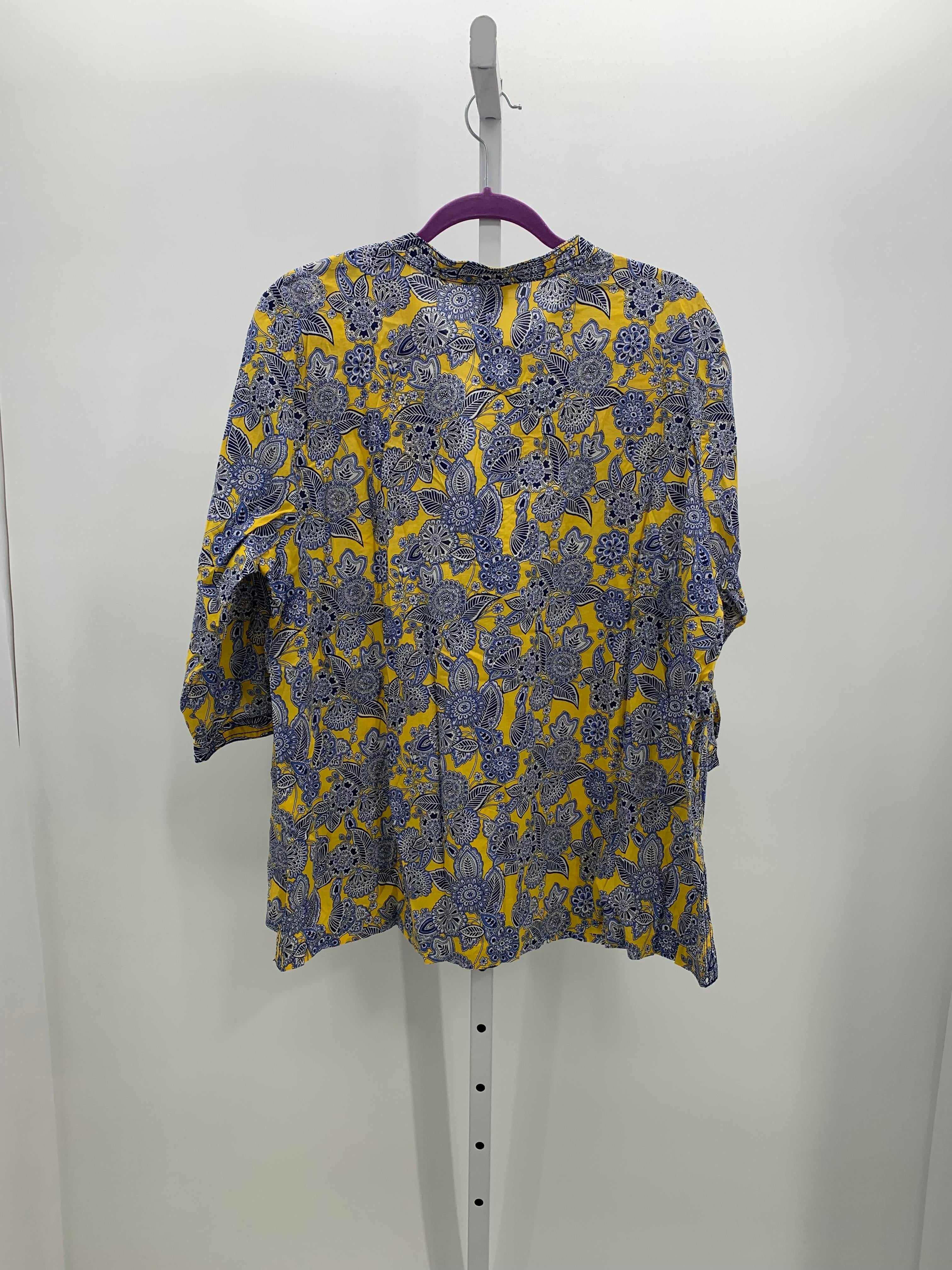 Talbots Size 2X Womens 3/4 Sleeve Shirt