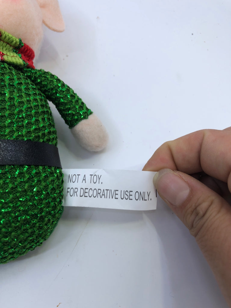 DECORATIVE PLUSH ELF.