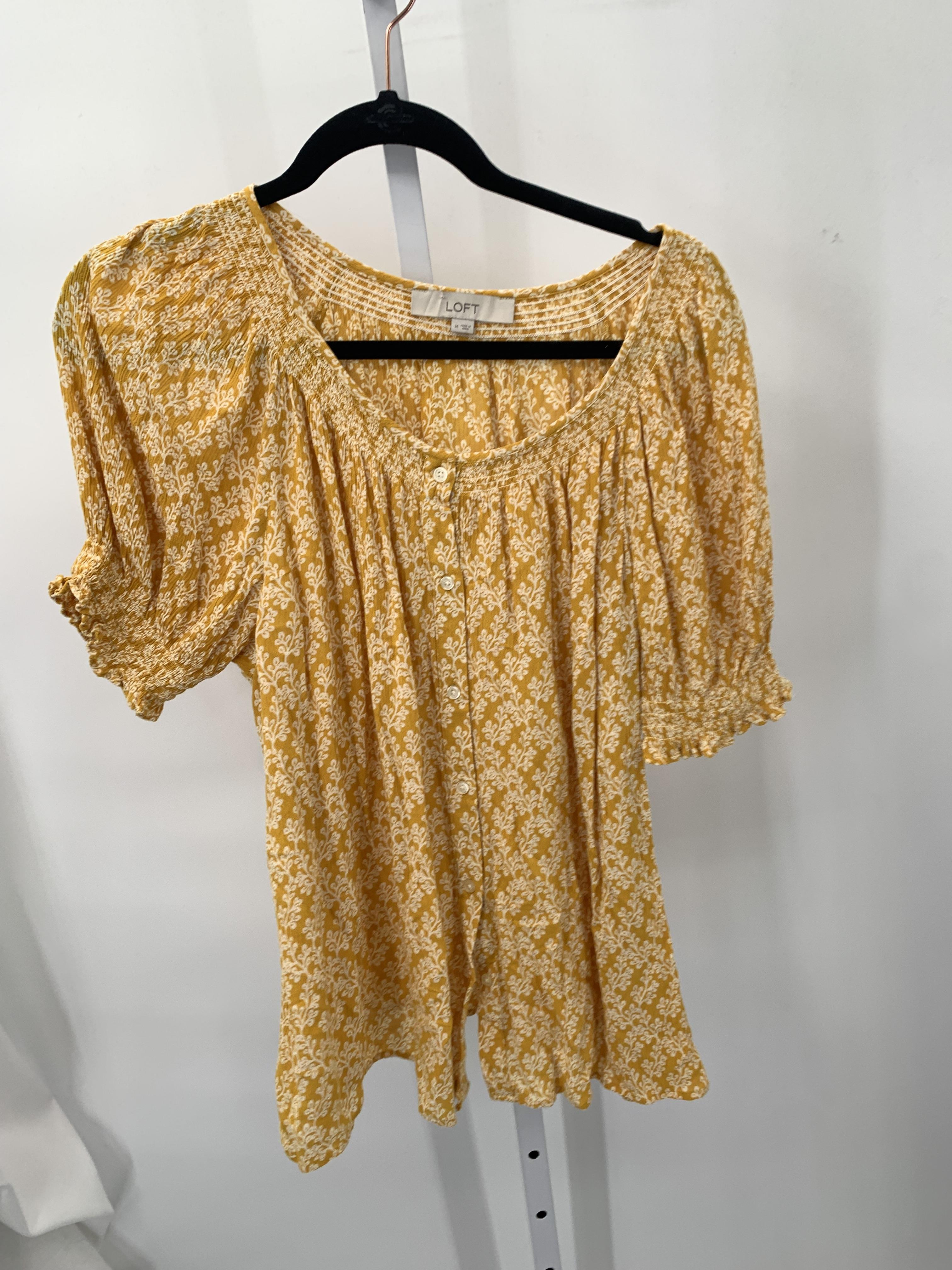 Loft Size Medium Misses Short Sleeve Shirt