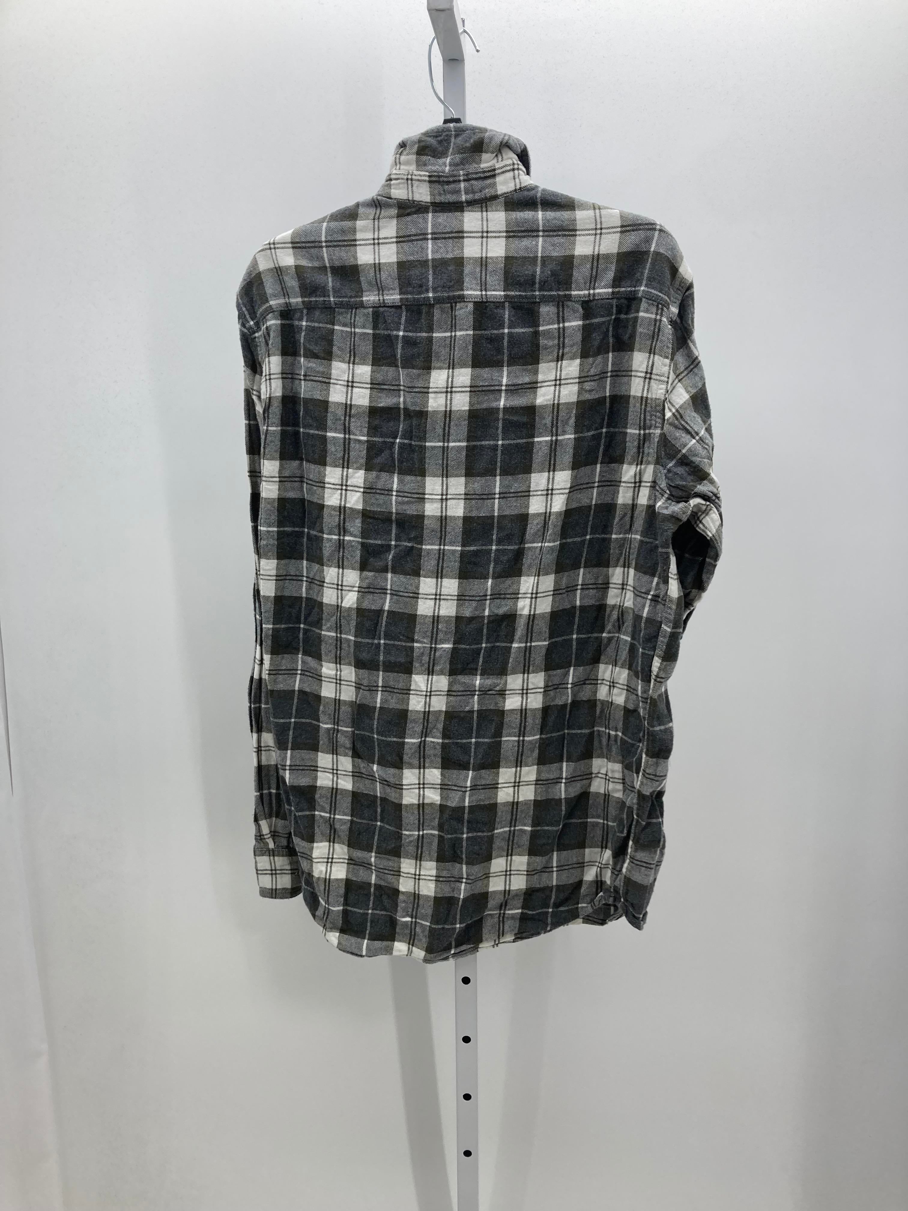 TALL GREEN WHITE PLAID