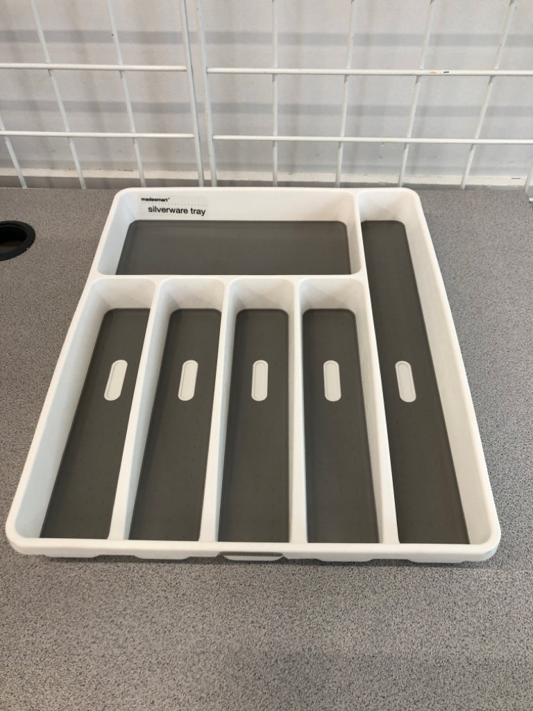 6-SLOT MADESMART LARGE SILVERWARE TRAY.