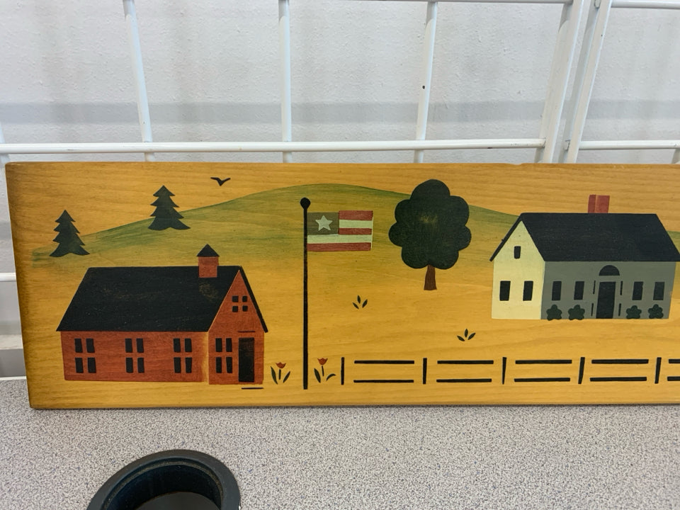 FARMHOUSE PAINTED WOOD WALL DECOR.