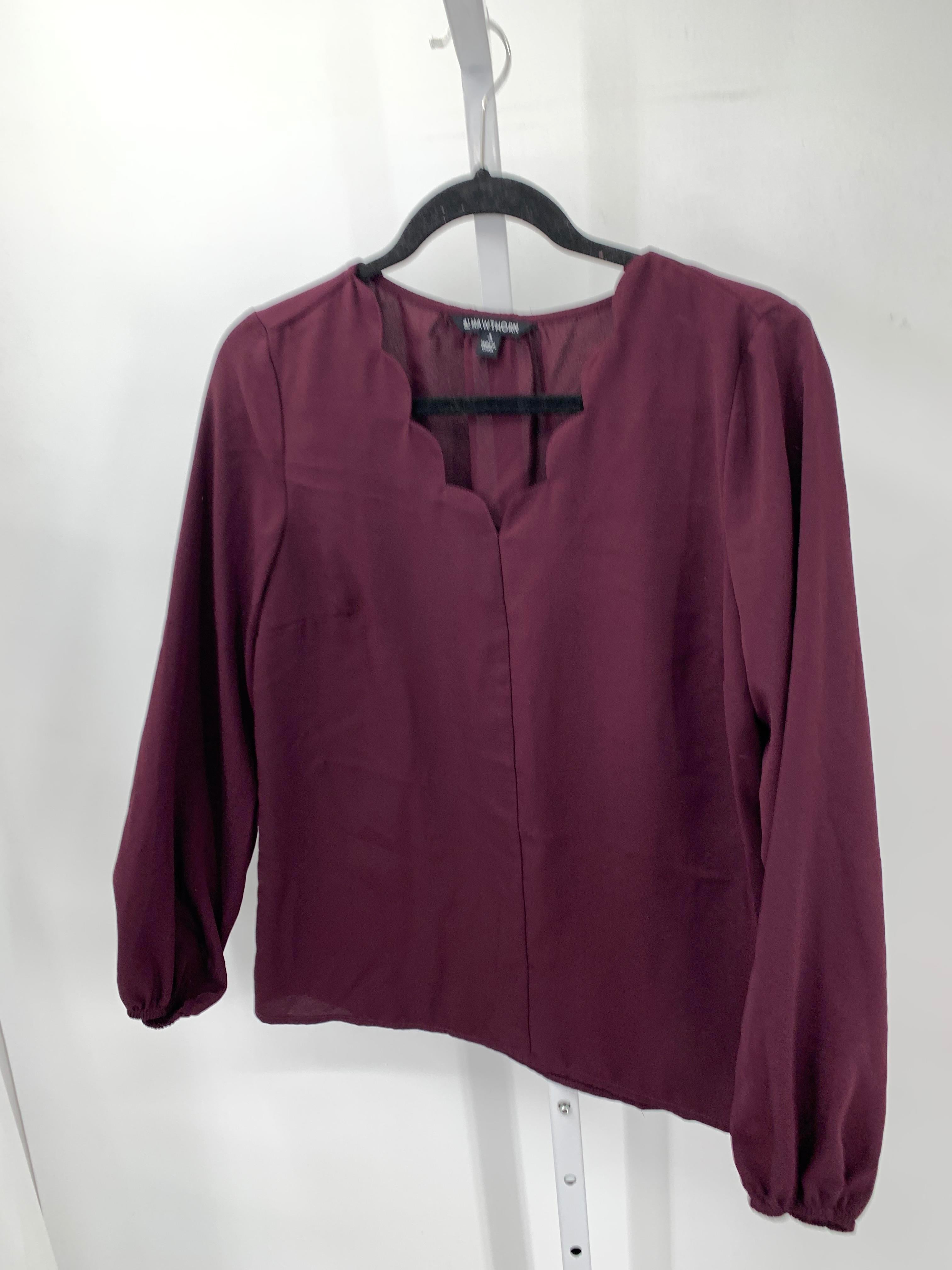 41 Hawthorn Size Small Misses Long Sleeve Shirt