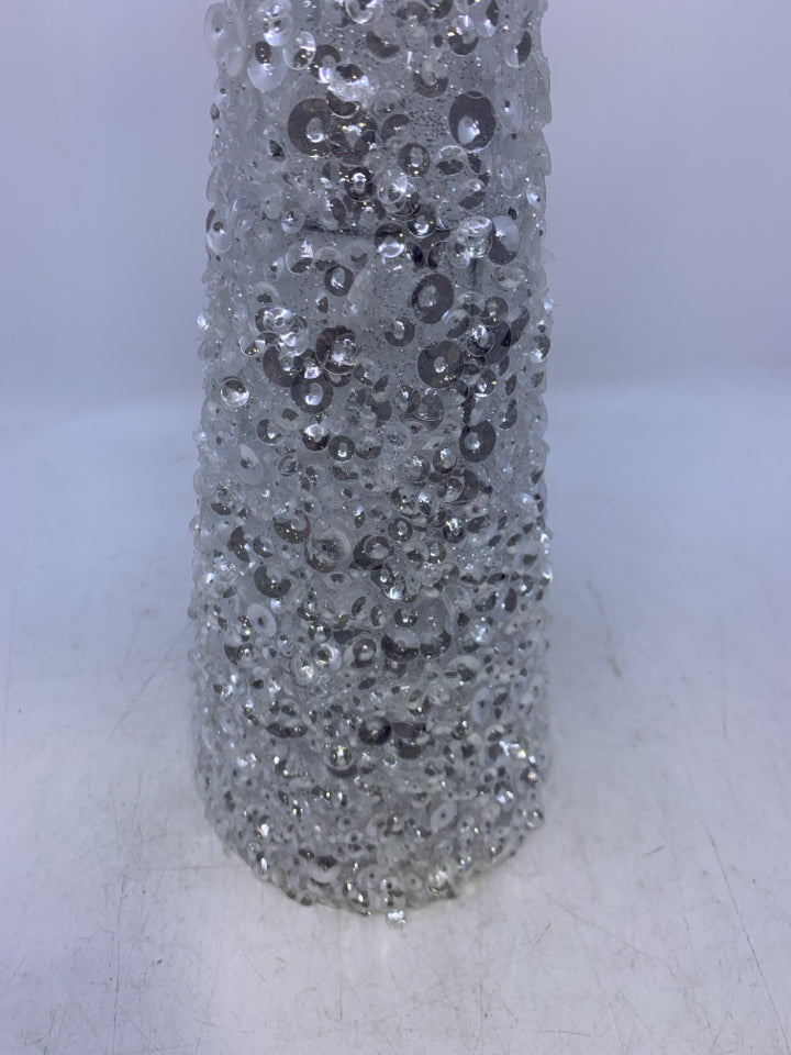 SILVER SEQUINS TREE.
