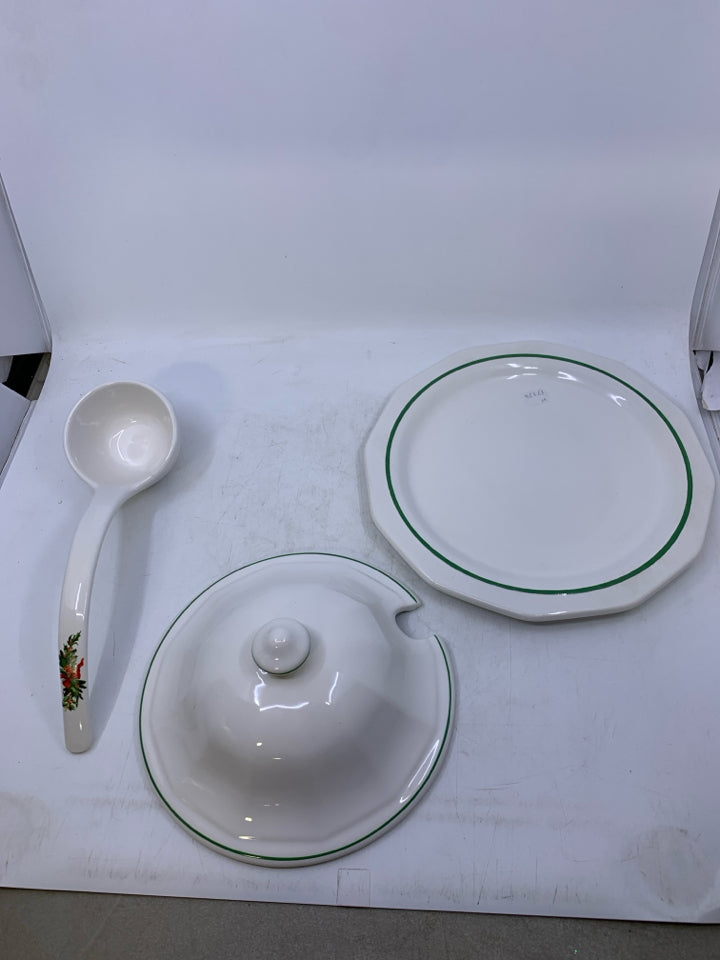 4 PC CHRISTMAS HERITAGE.