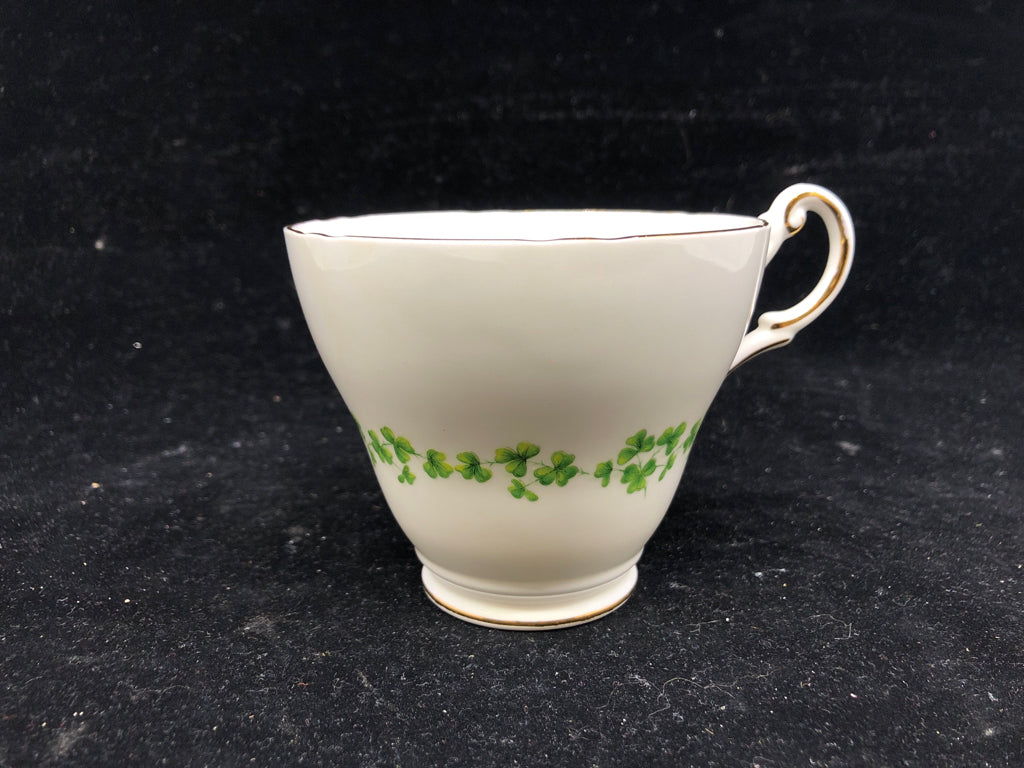 REGENCY CLOVER TEACUP AND SAUCER.