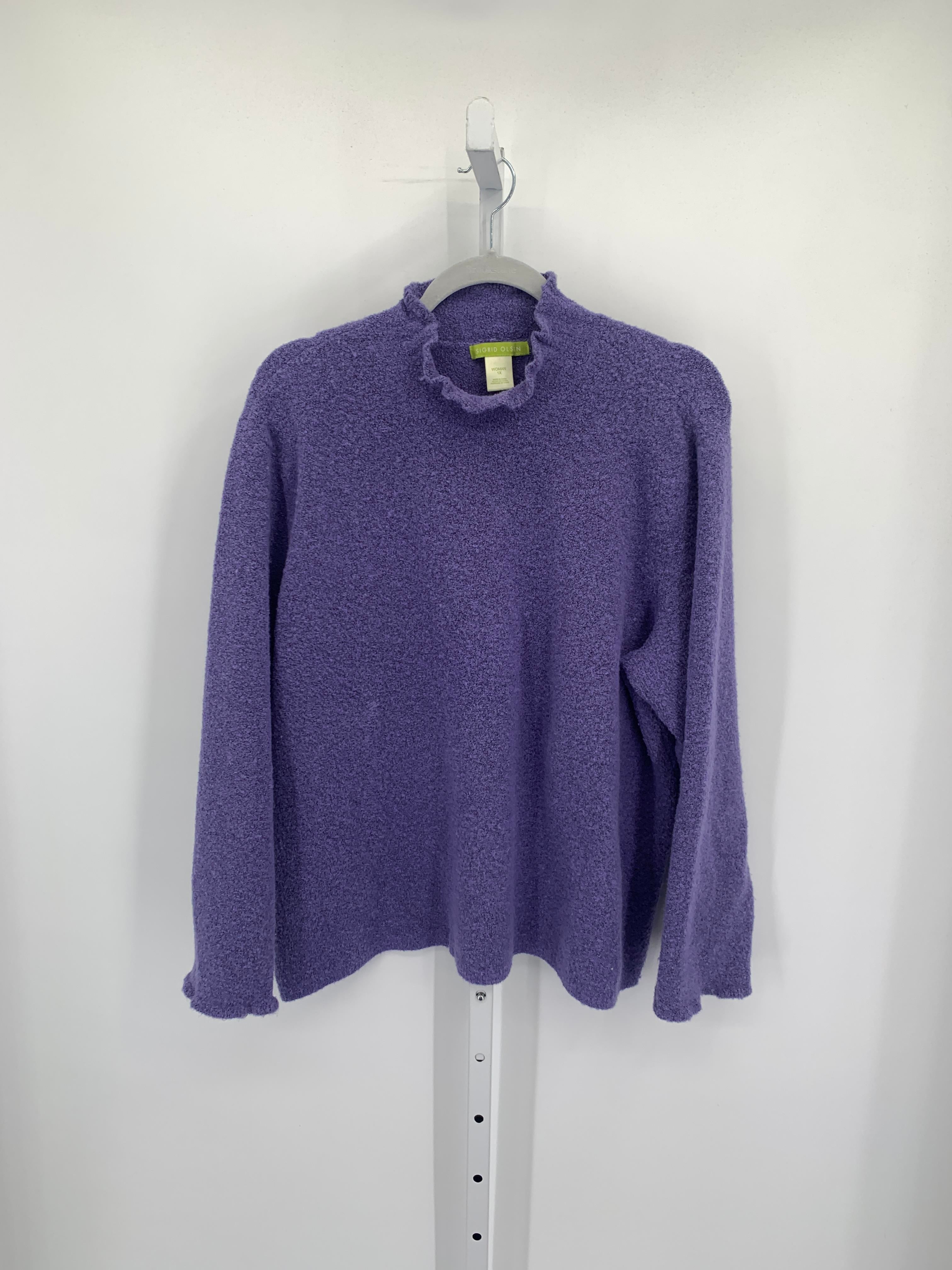 Sigrid Olsen Size 1X Womens Long Slv Sweater