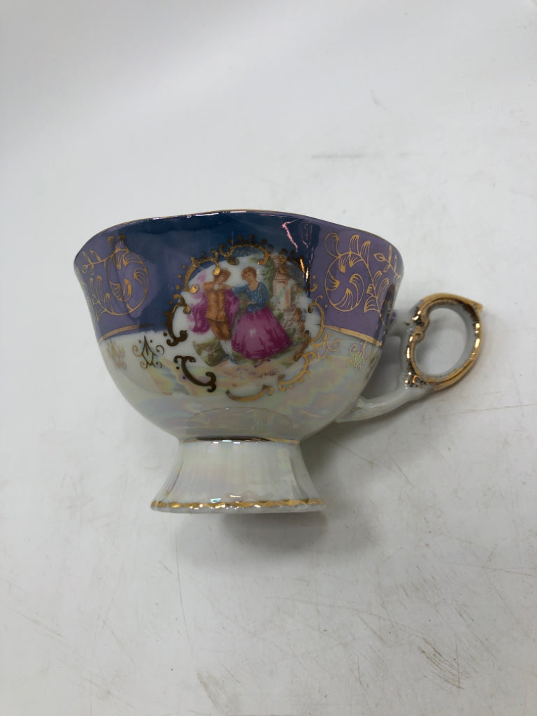 VTG BLUE CUP/SAUCER.