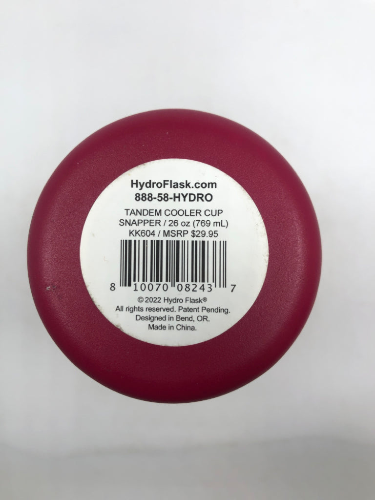 HYDRO FLASK PINK TANDEM CAN HOLDER.