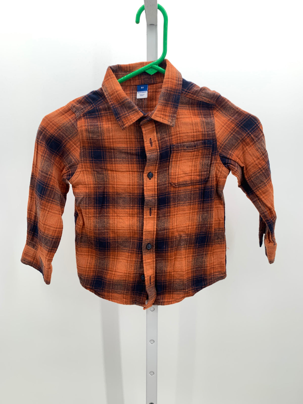 PLAID BTN DOWN