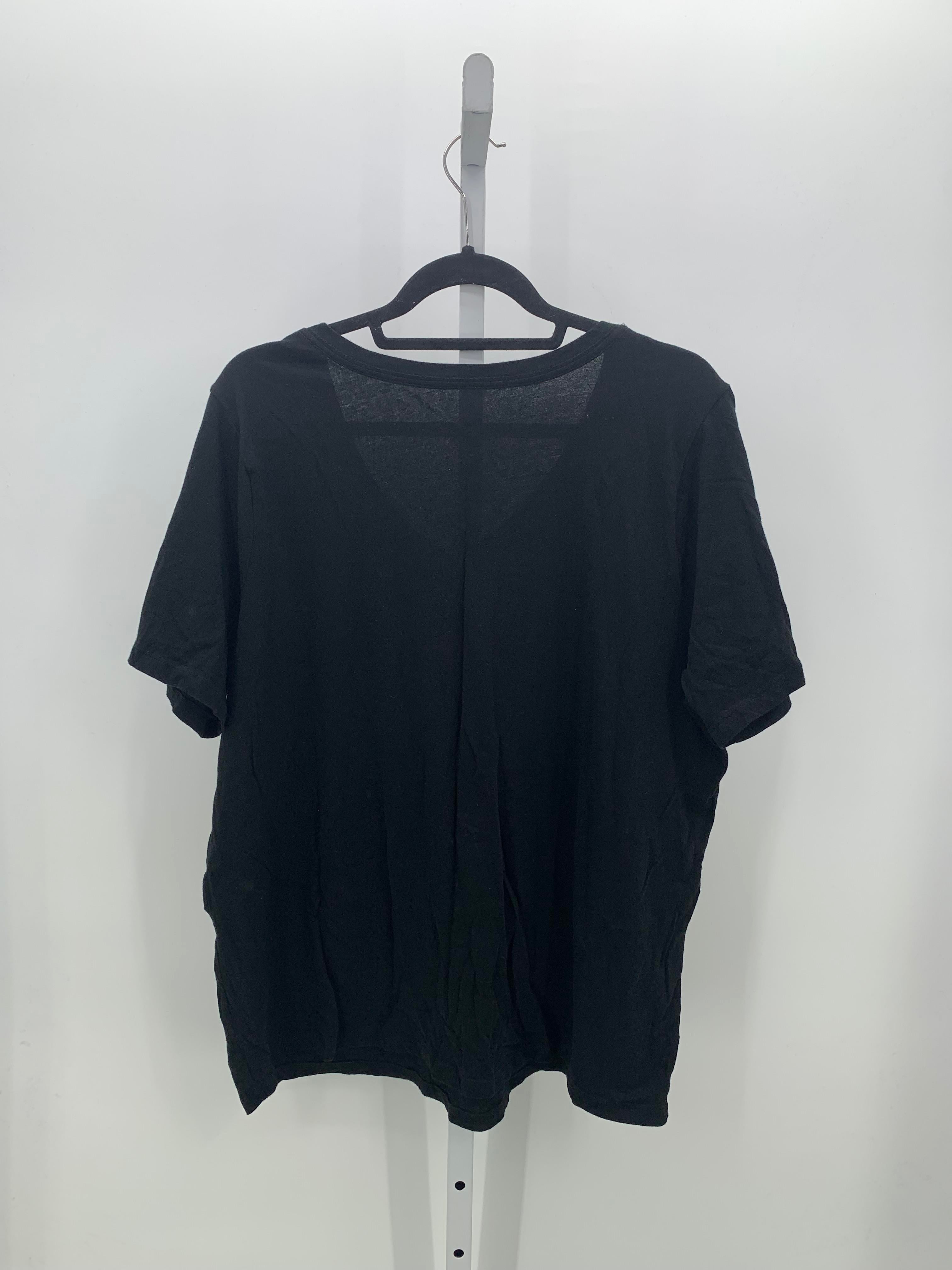Ava & Viv Size 1X Womens Short Sleeve Shirt
