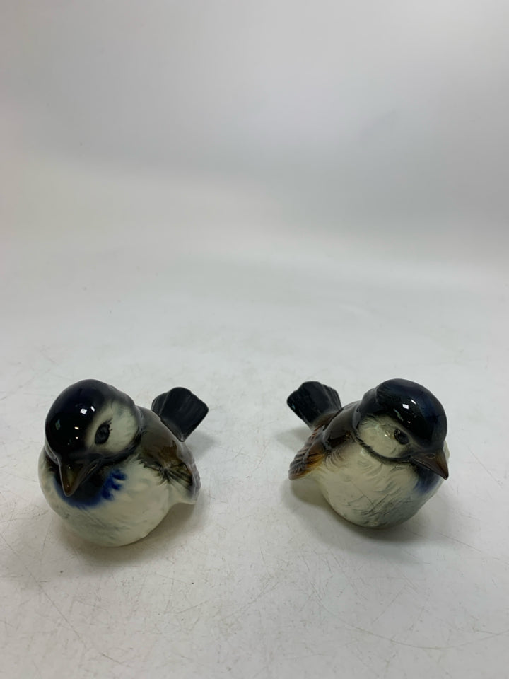 2 VTG GOEBEL PORCELAIN SPARROW CHICKADEES.