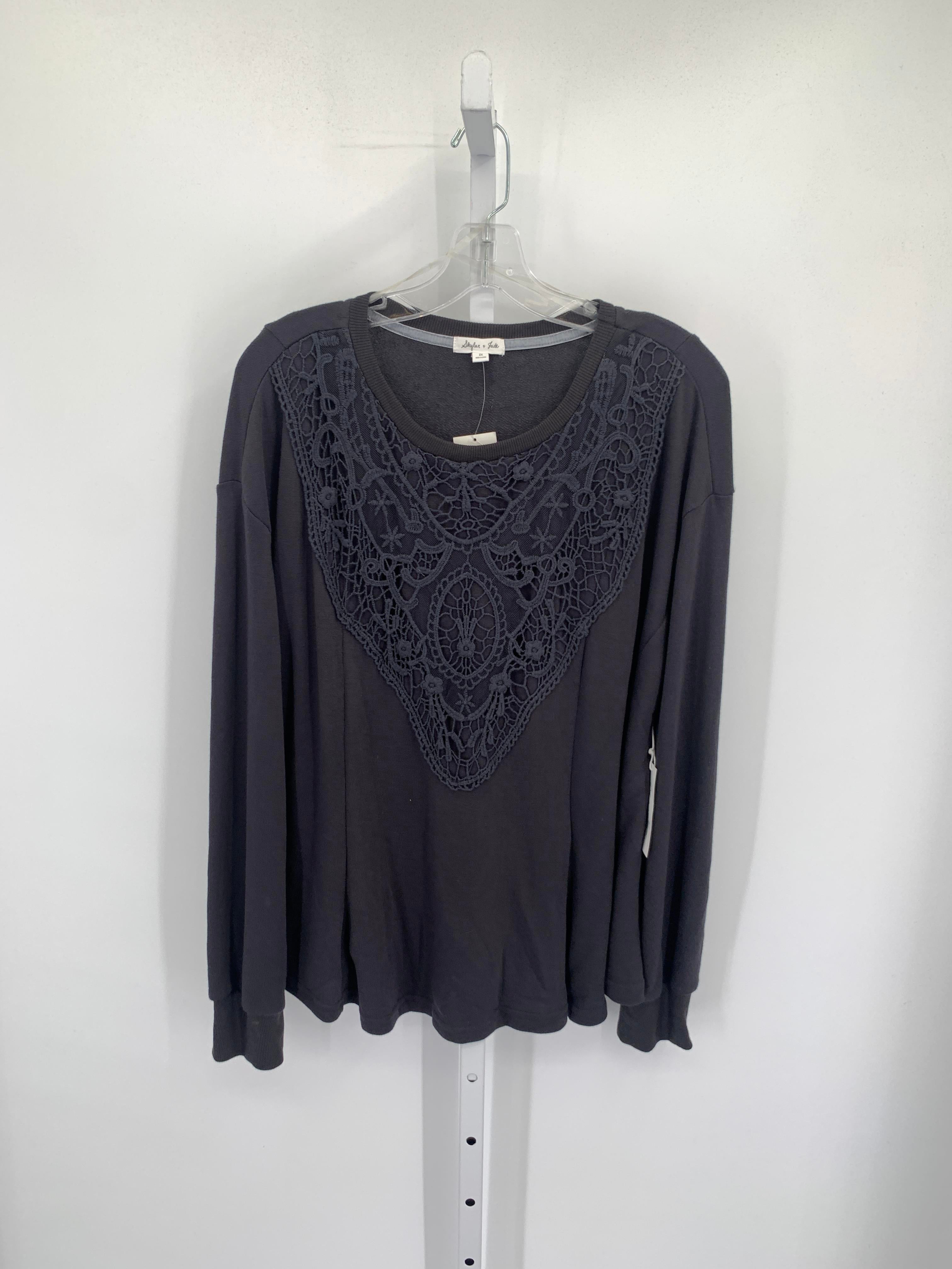 Size 2X Womens Long Sleeve Shirt