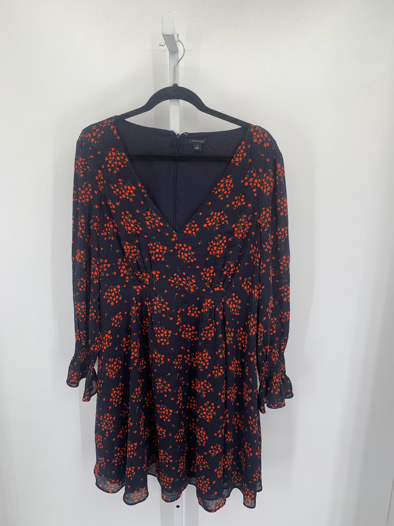 Ann Taylor Size 14 Misses Long Sleeve Dress