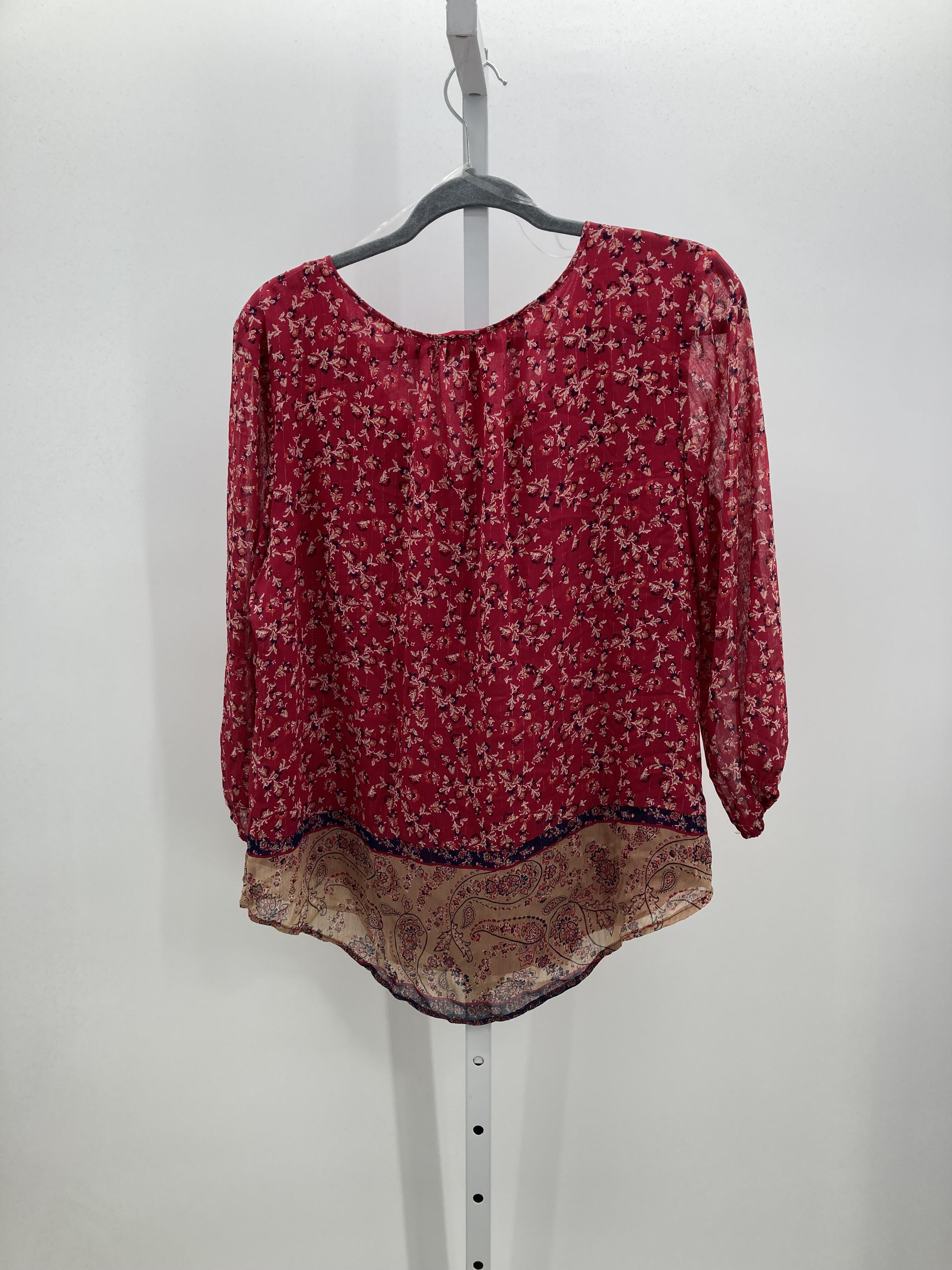 St. Johns Bay Size Large Petite Petite 3/4 Sleeve Shirt
