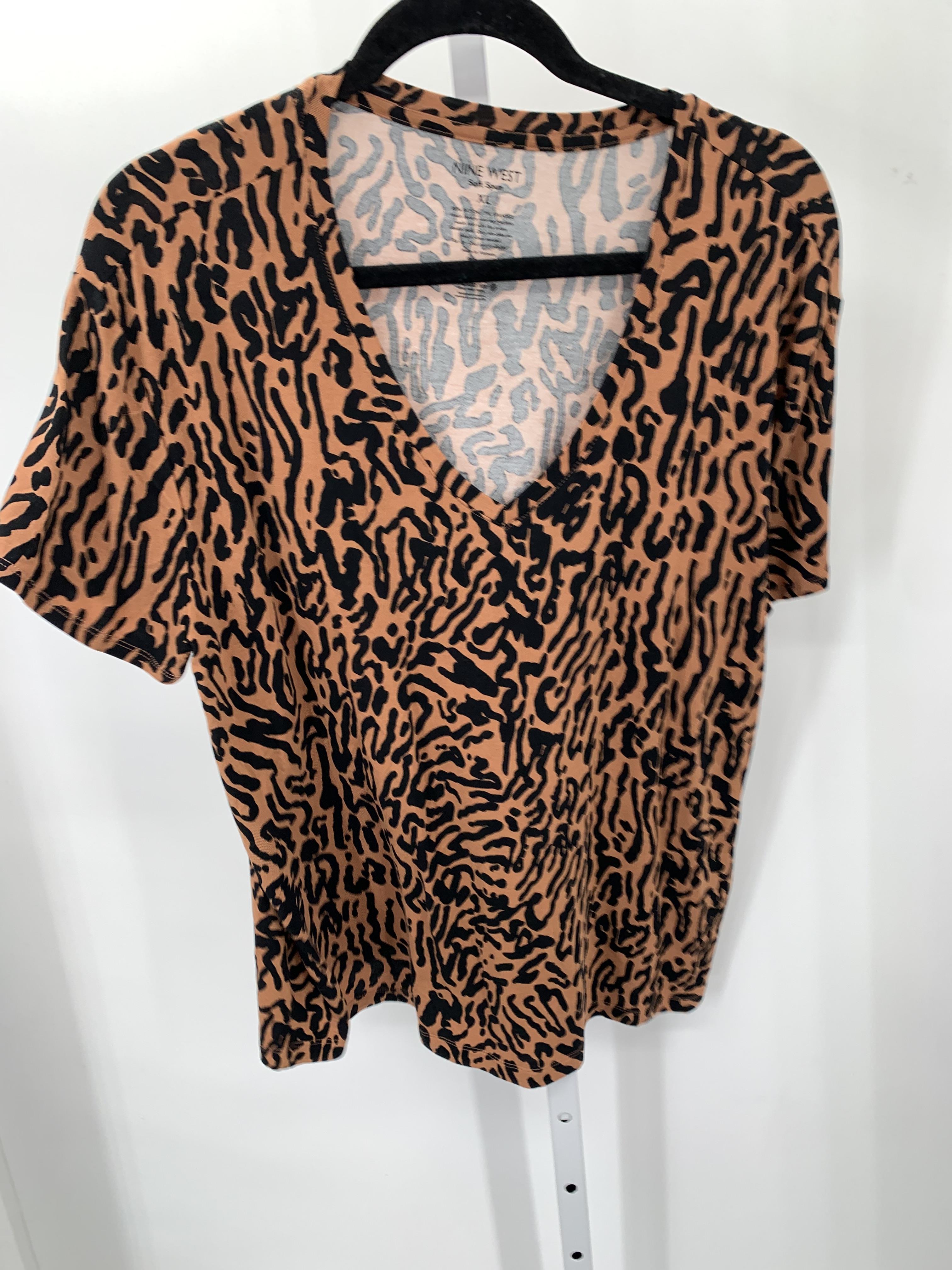 Nine West Size Extra Large Misses Short Sleeve Shirt