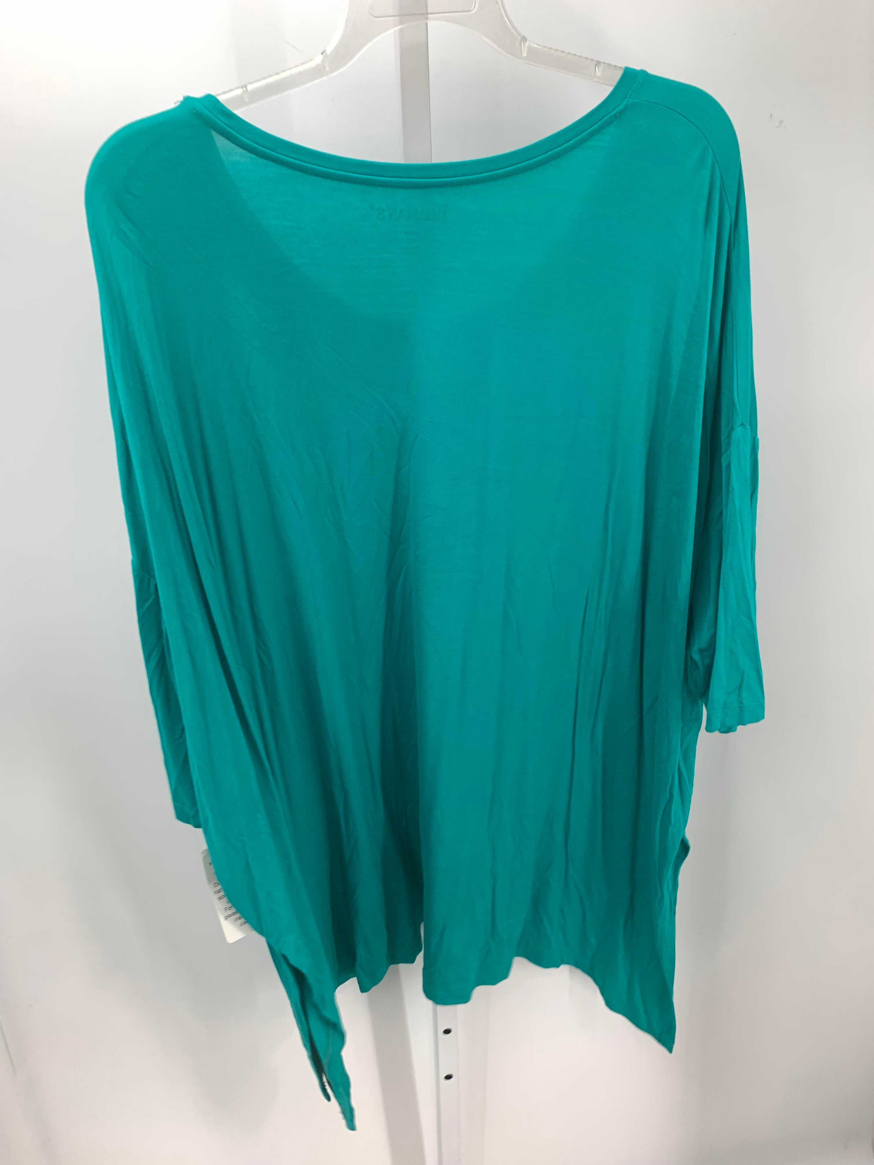 Roaman's Size 2X Womens Short Sleeve Shirt