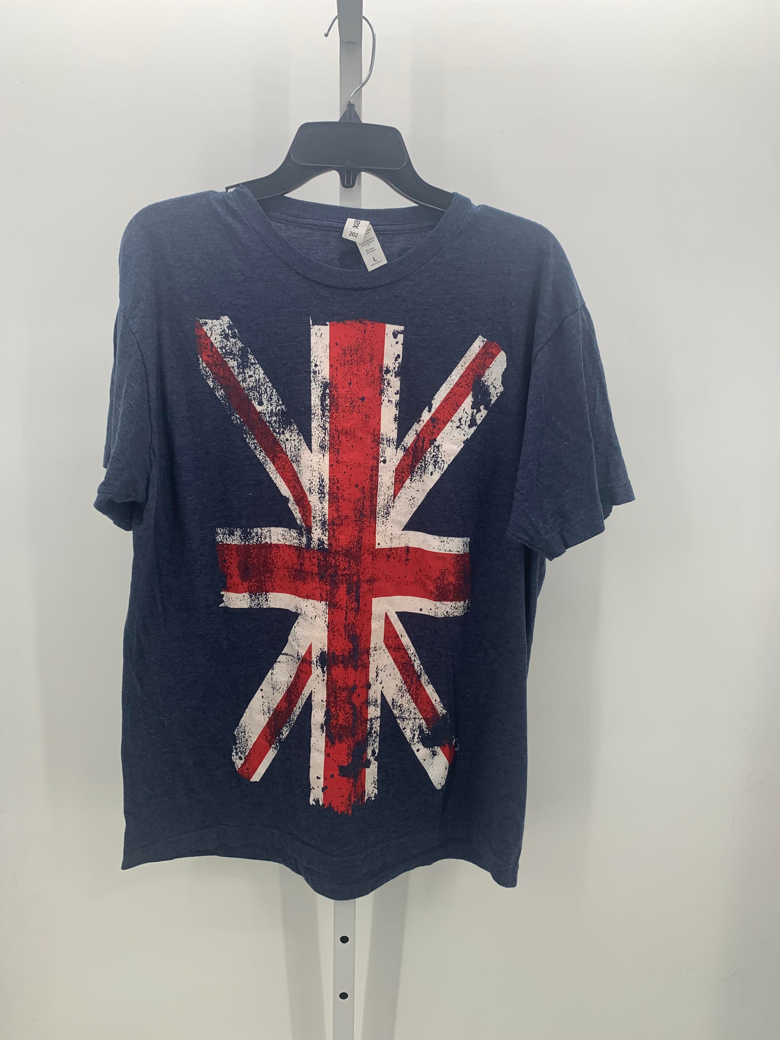 BRITISH FLAG KNIT TEE.