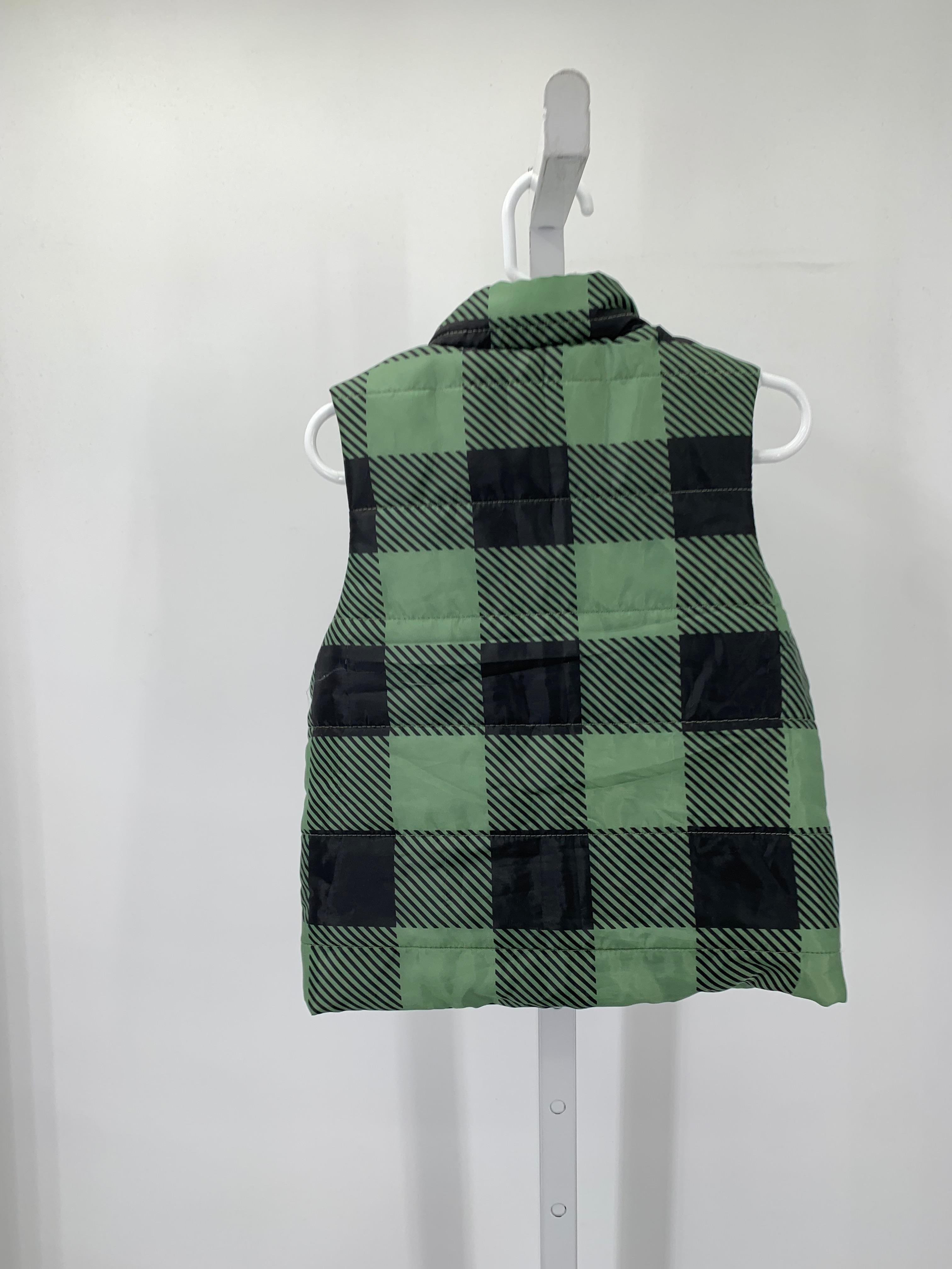 PLAID ZIP VEST.
