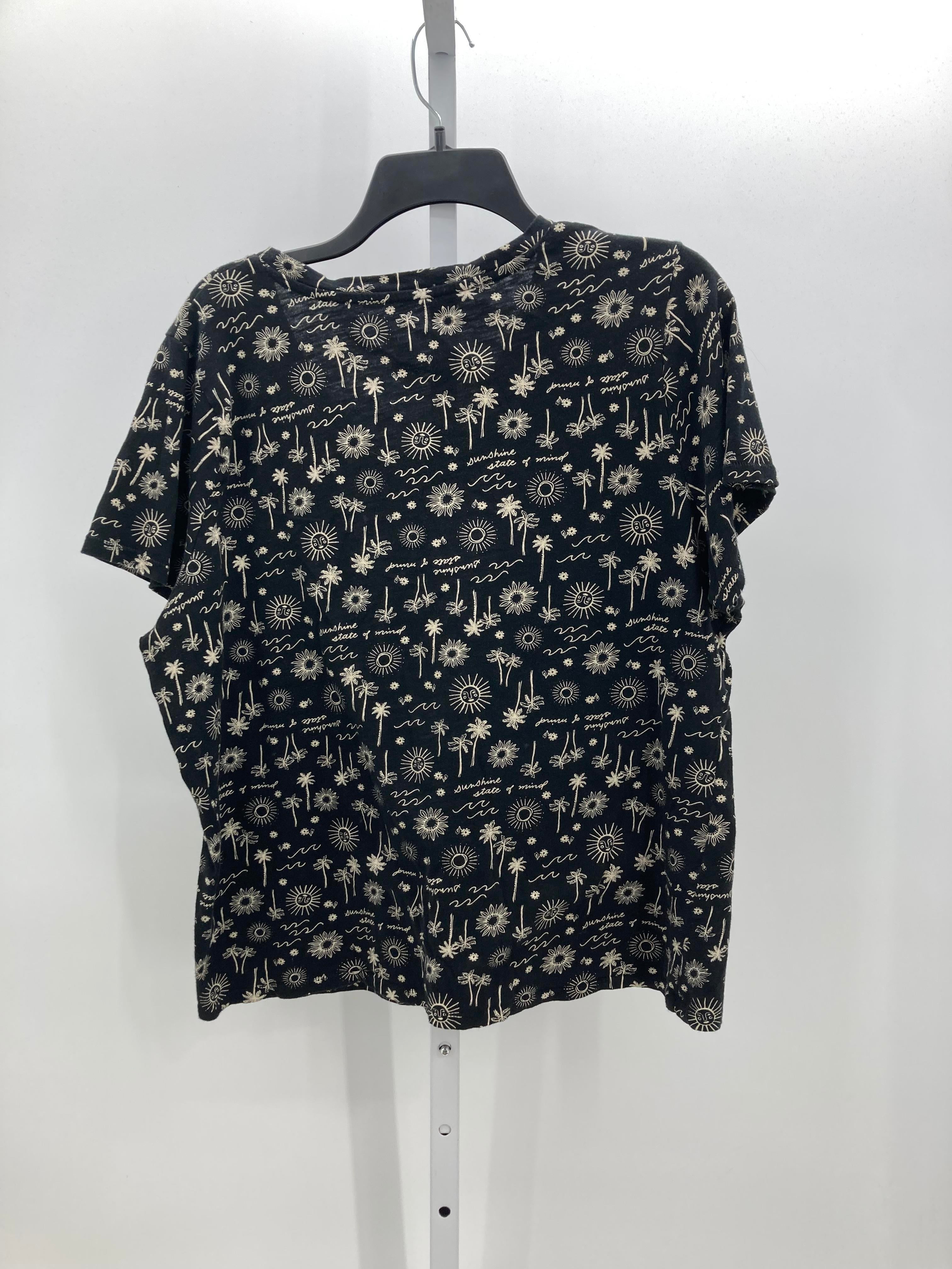 Sonoma Size Extra Large Misses Short Sleeve Shirt