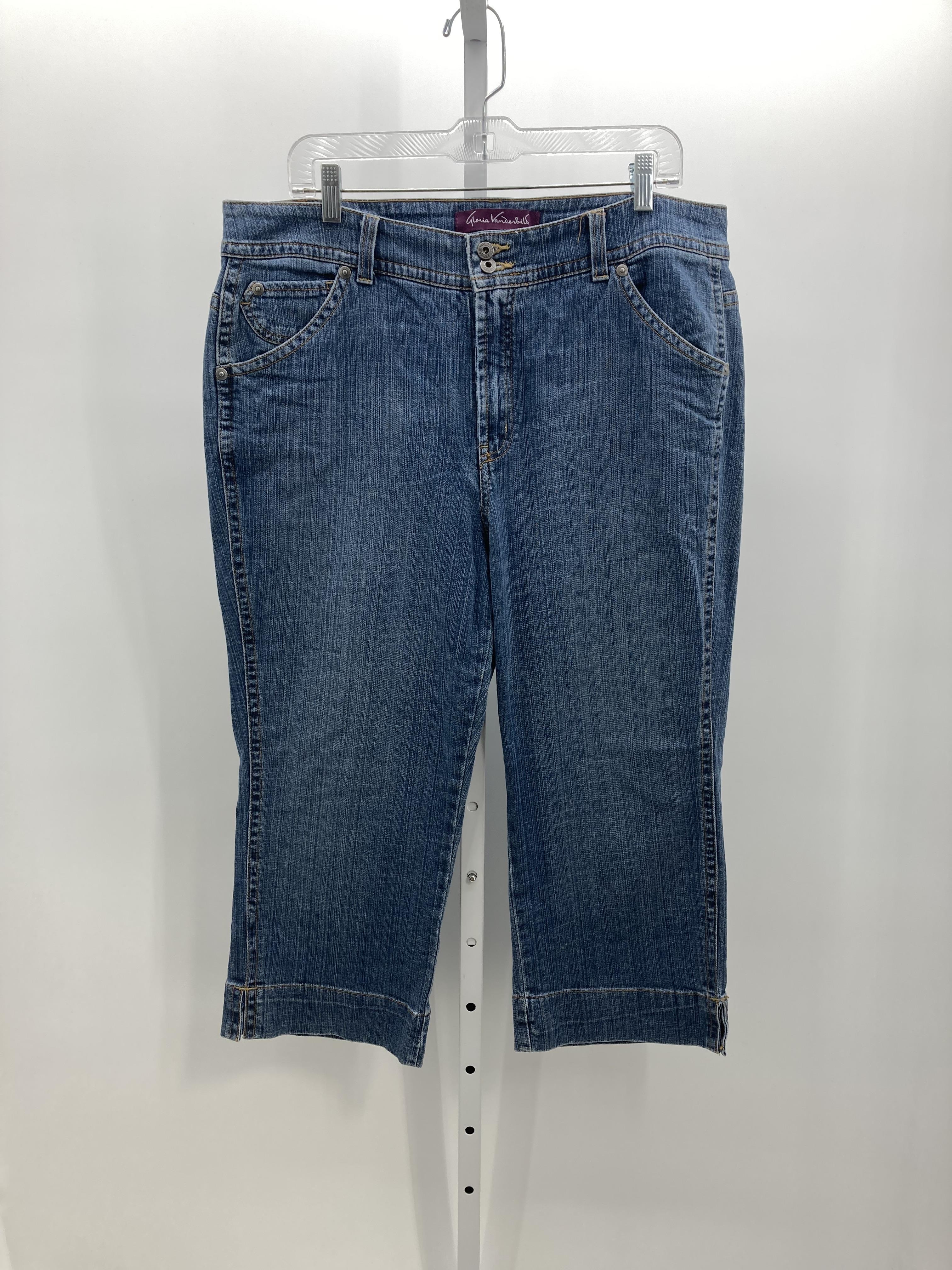Gloria Vanderbilt Size 16 W Womens Cropped Pants