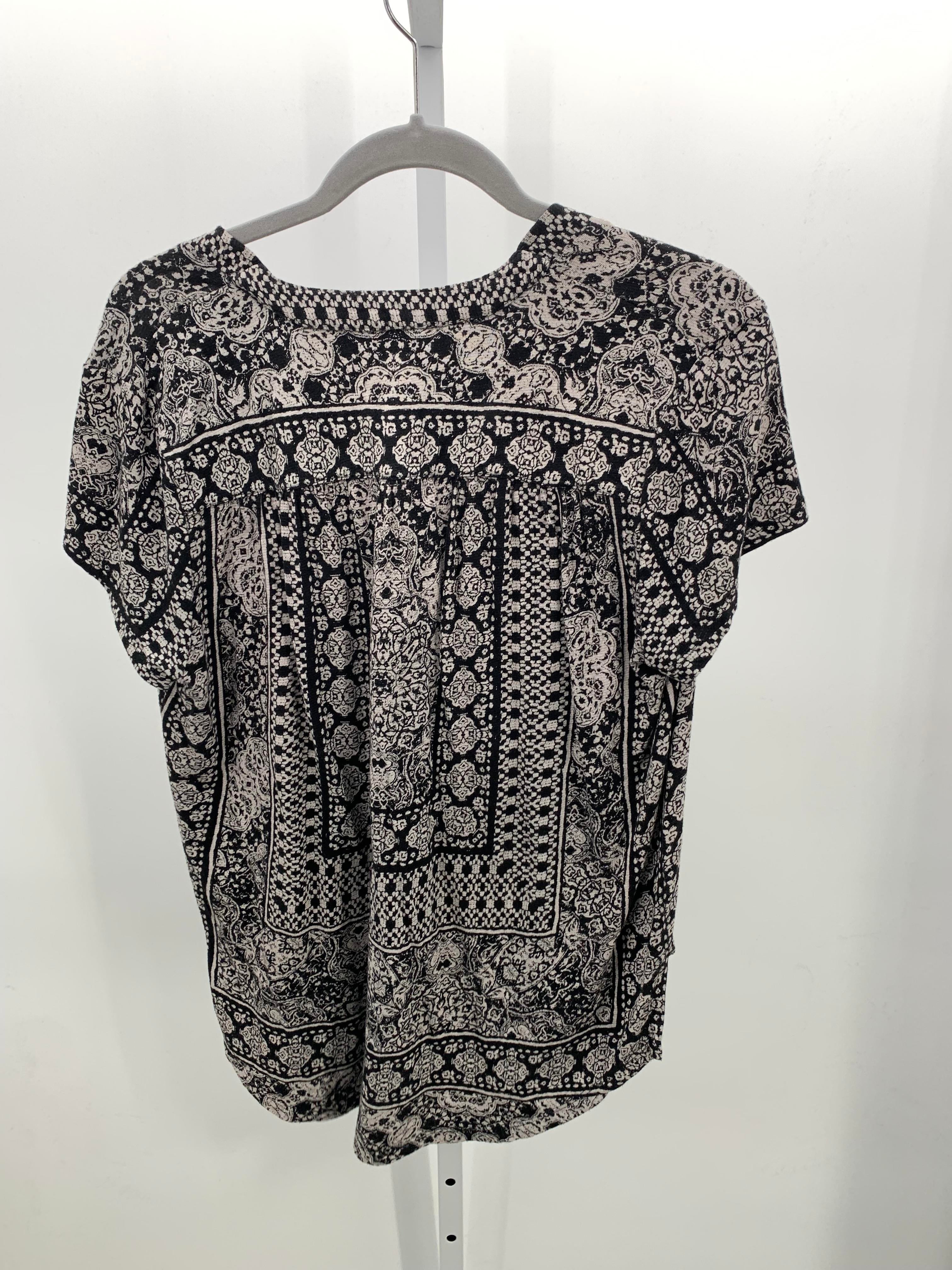 Lucky Brand Size Large Misses Short Sleeve Shirt