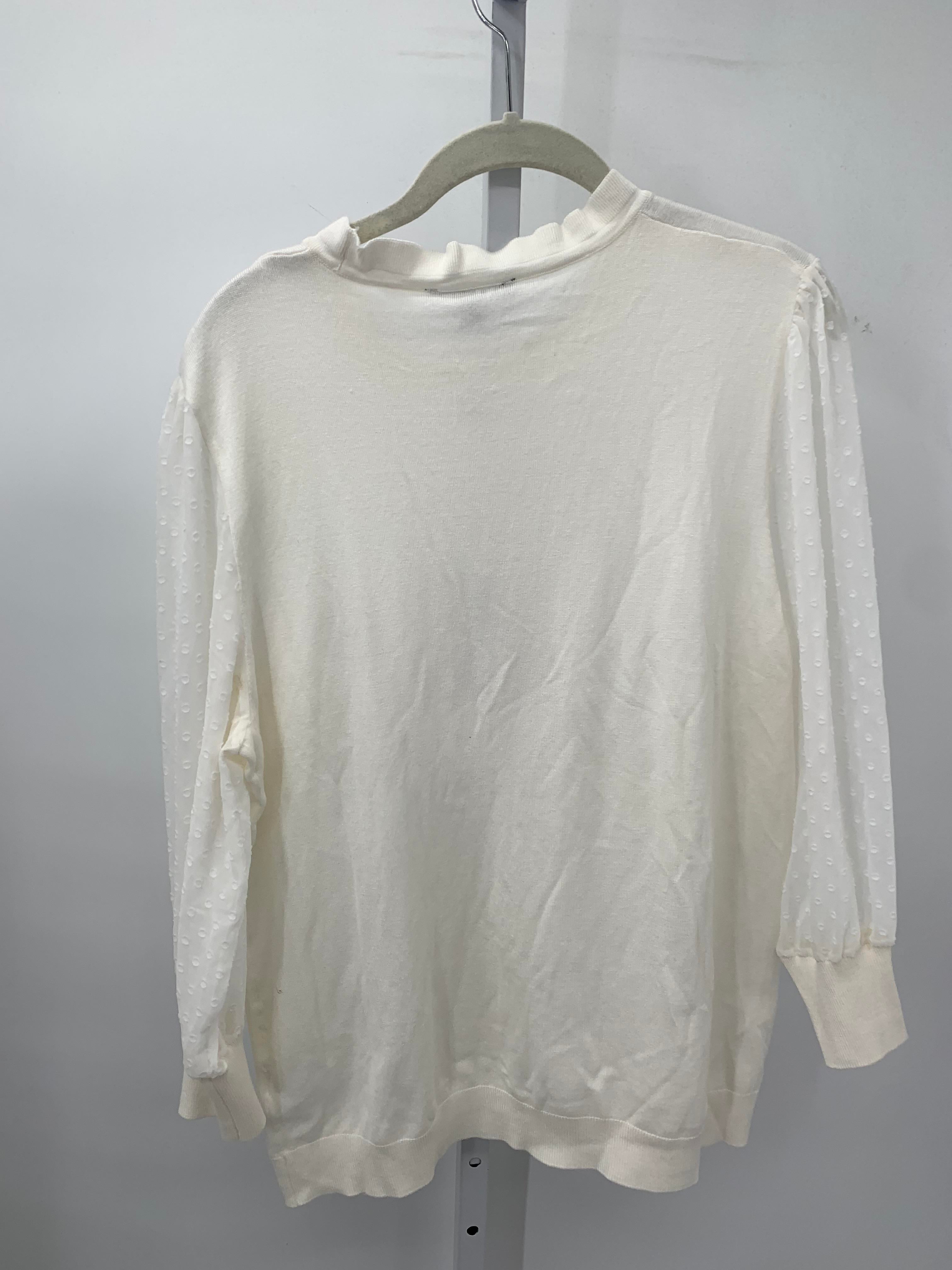 Adrianna Papell Size Extra Large Misses Long Slv Sweater